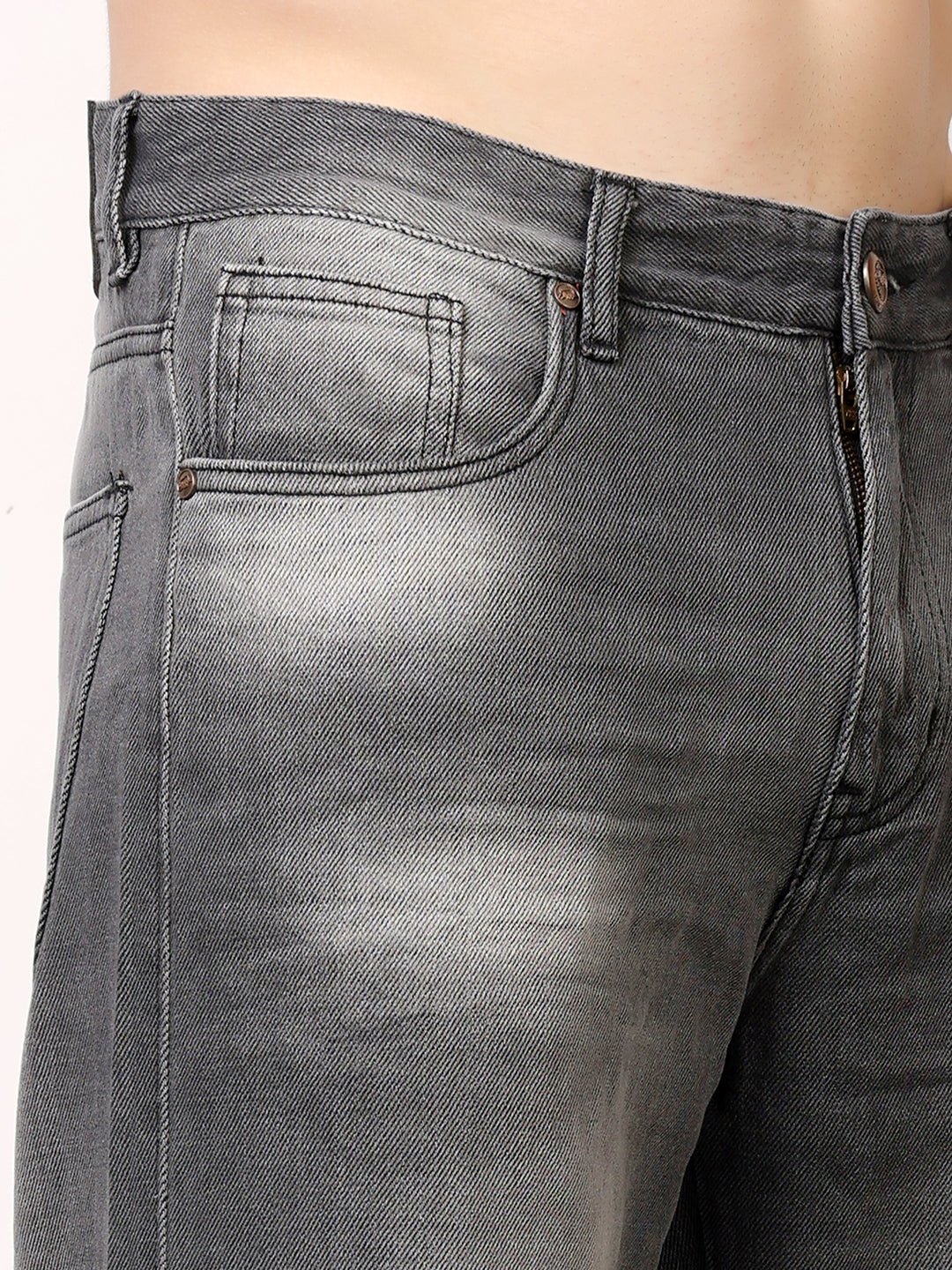 Stylox Men’s Washed Baggy Fit Jeans — Vintage Wash, Relaxed Streetwear Look |J-07