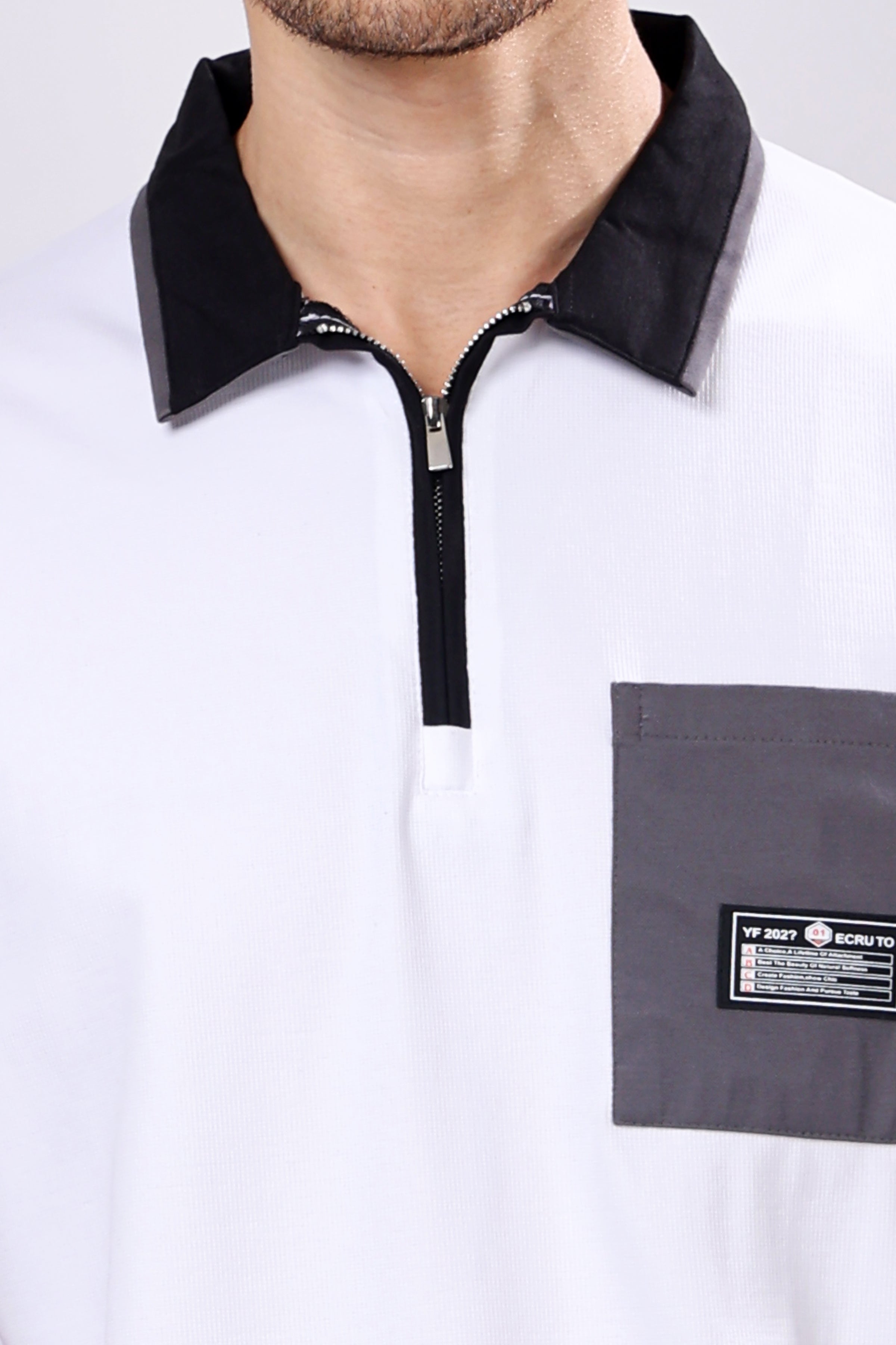 Stylox Men’s Polo Neck Solid T-Shirt with Single Pocket – Classic Style, Comfortable & Smart Casual Wear