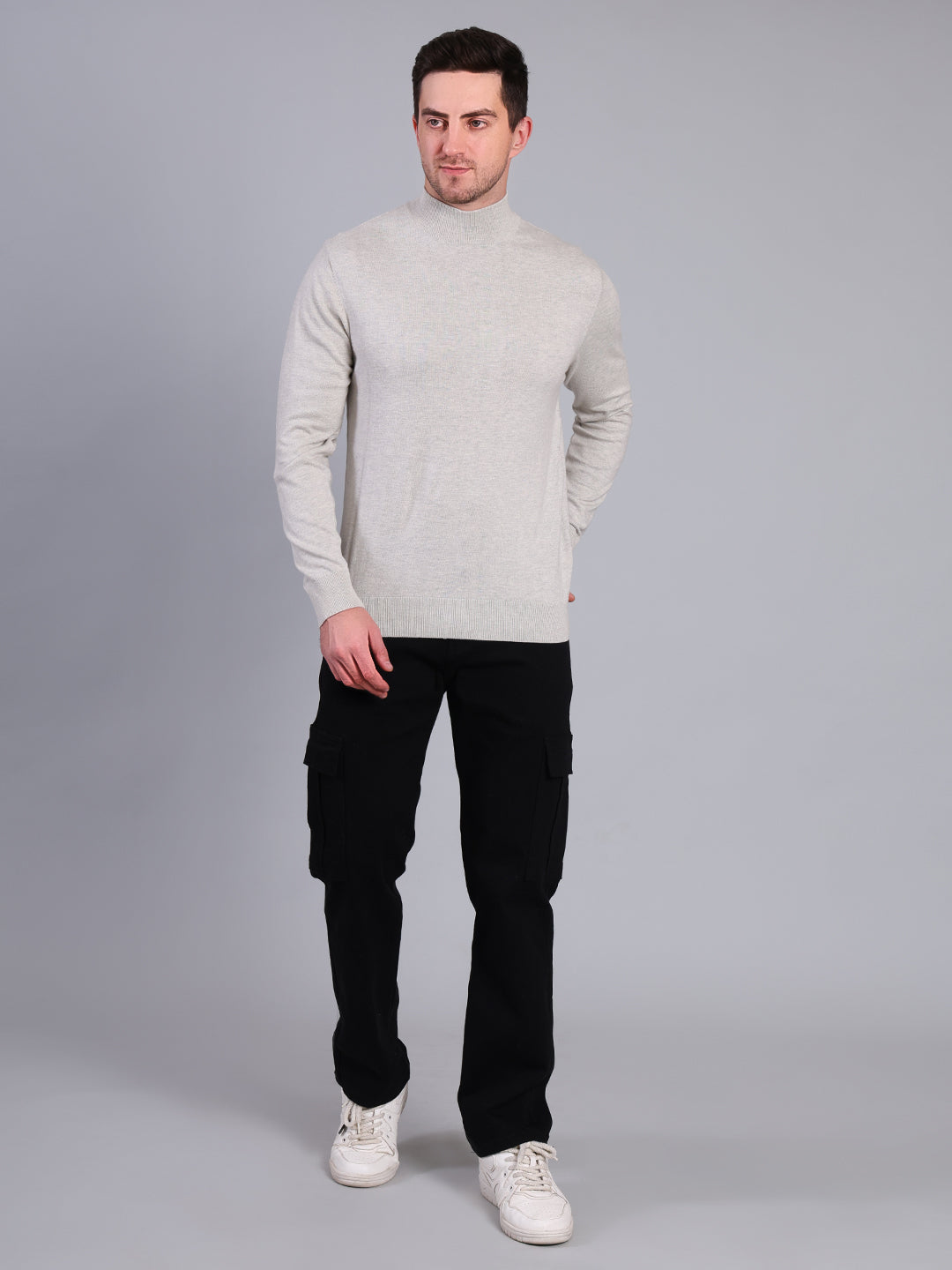 Stylox Men’s Solid Winter Sweater | Soft Knit Full Sleeve Pullover | Classic Casual Wear