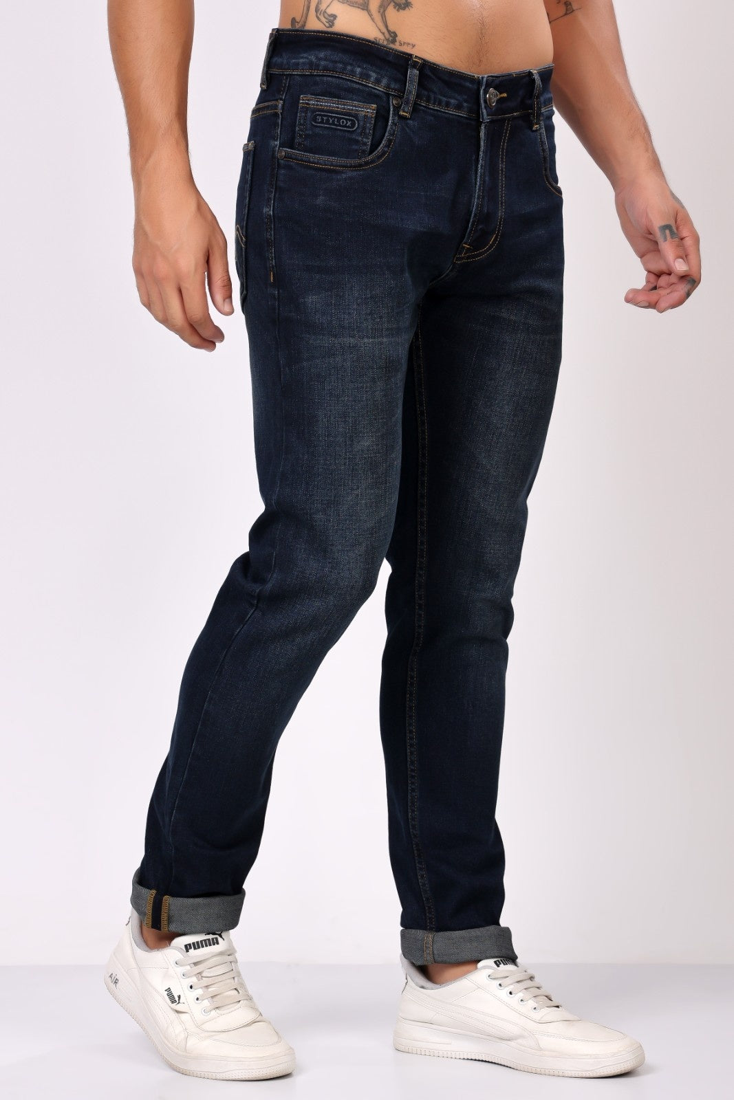 Stylox Slim Fit Denim Jeans - Black,
