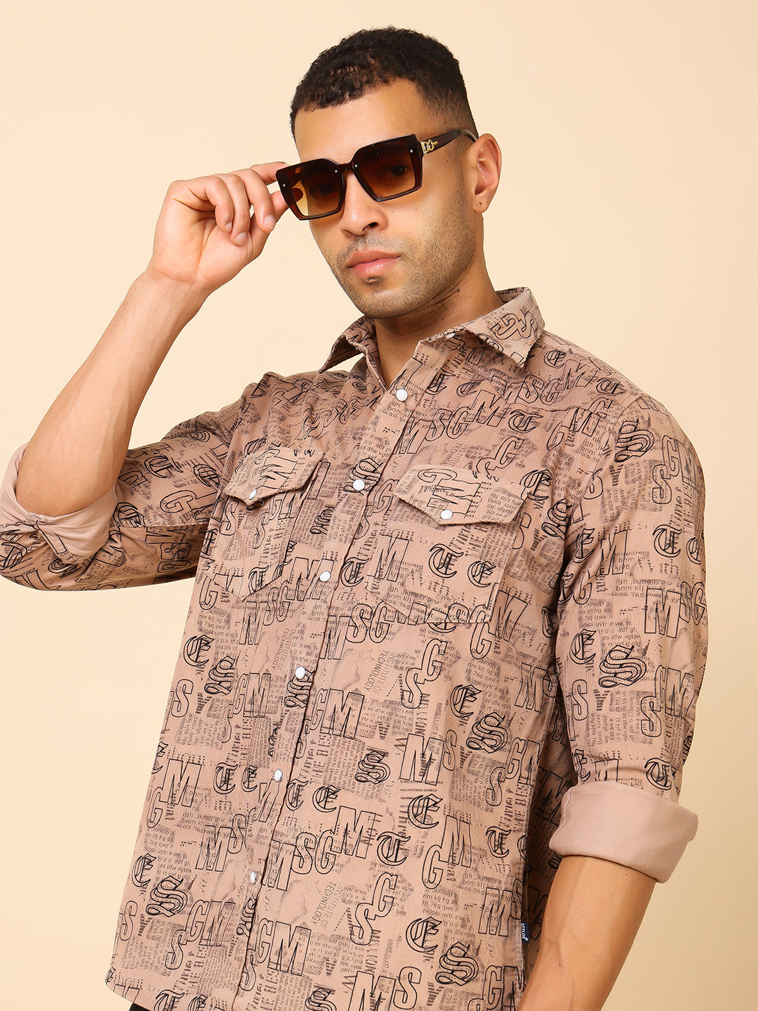 Stylox Regular Fit Full Sleeve Printed Shirt for Men