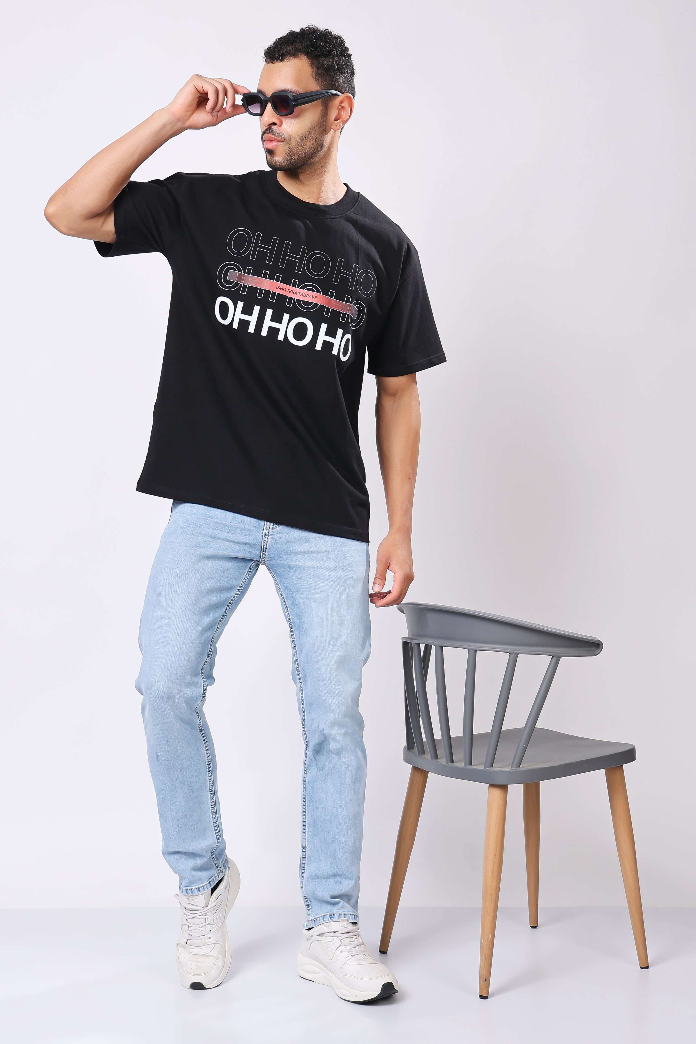 Stylox Men’s Oversized Round Neck Half Sleeve Printed T-Shirt | Premium Cotton Loose Fit Graphic Tee for Streetwear & Casual Style