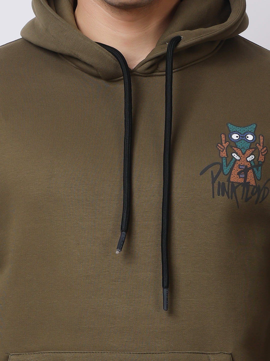 Stylox Men’s Graphic Winter Hoodie – Floyd Printed Pullover with Kangaroo Pocket & Warm Fleece Fabric