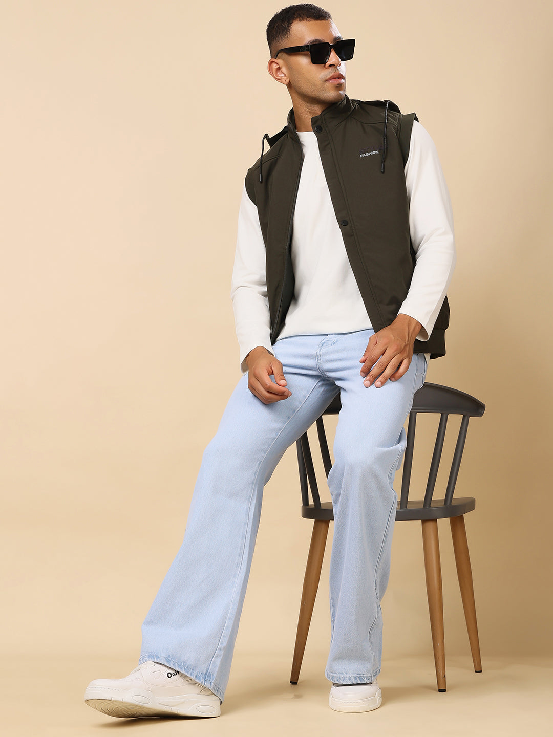 Stylox Sleeveless Solid Men’s Jacket | Lightweight Zip-Up Casual & Sportswear Jacket