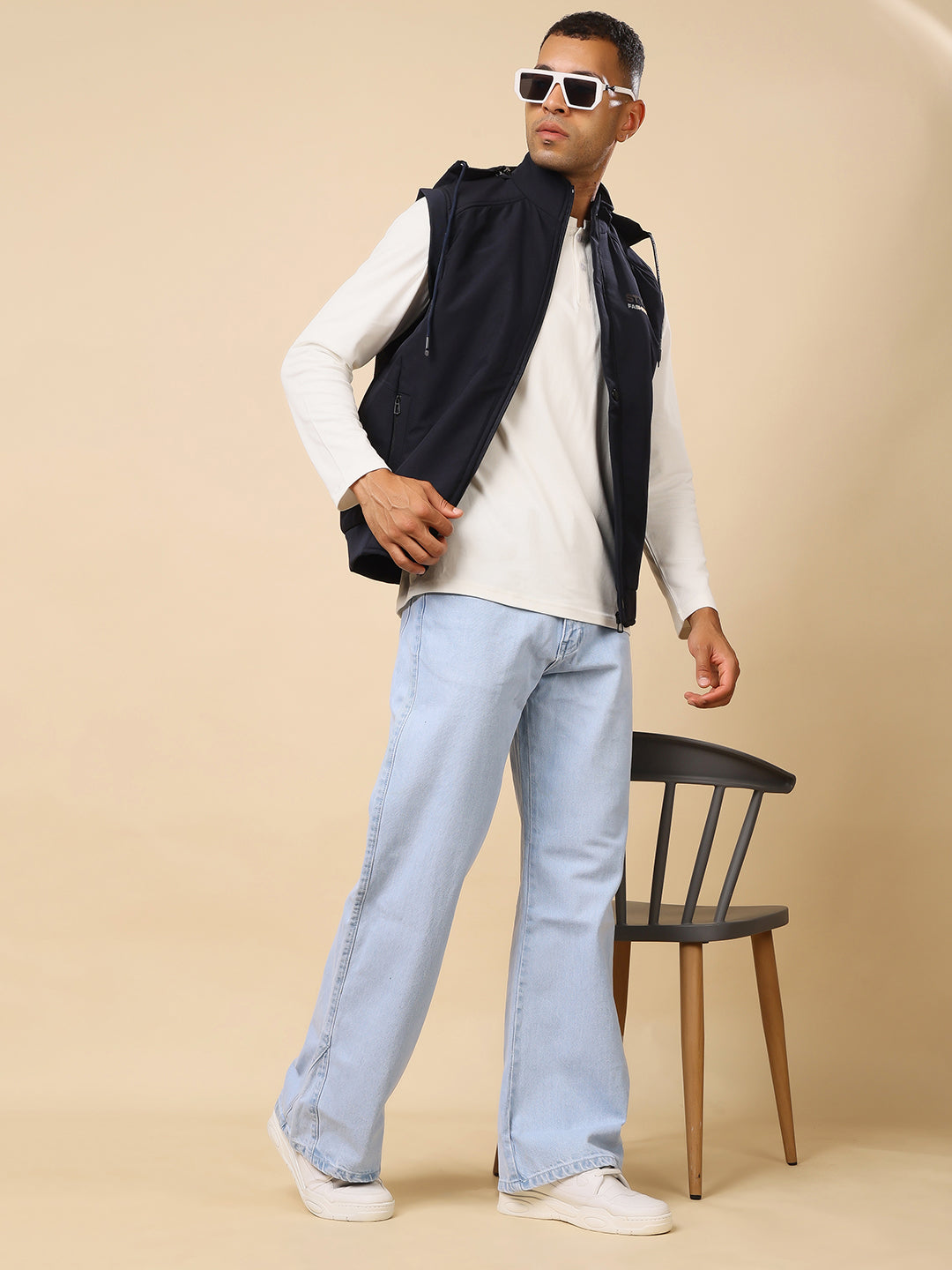 Stylox Sleeveless Solid Men’s Jacket | Lightweight Zip-Up Casual & Sportswear Jacket