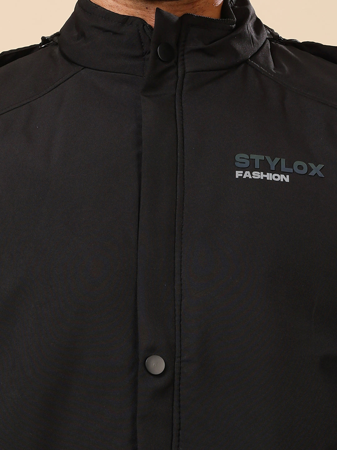 Stylox Sleeveless Solid Men’s Jacket | Lightweight Zip-Up Casual & Sportswear Jacket