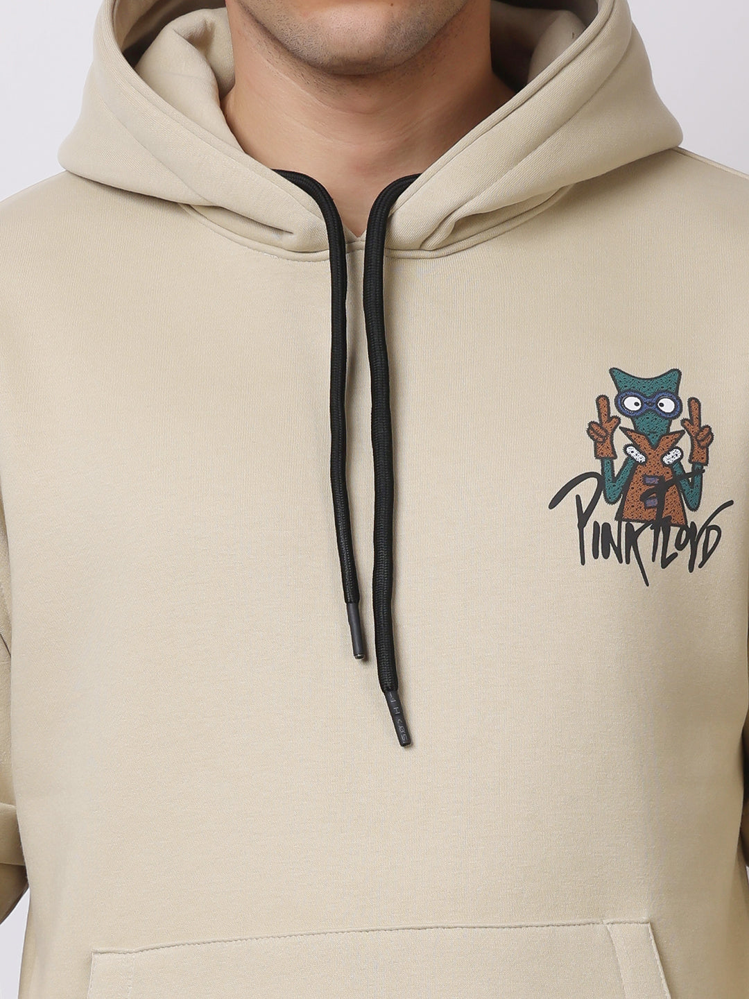 Stylox Men’s Graphic Winter Hoodie – Floyd Printed Pullover with Kangaroo Pocket & Warm Fleece Fabric