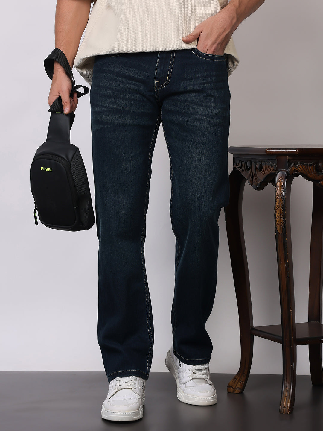 Stylox Men’s Comfort Fit Denim Jeans | Stylish Mid-Rise Jeans | Perfect for Work & Weekend Wear