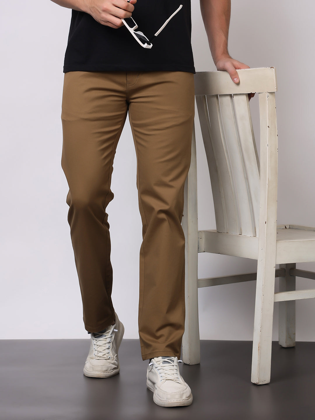 Stylox Men’s Comfort Fit Chinos Trouser | Premium Cotton Pants | Stylish Casual & Office Wear Trousers for Men