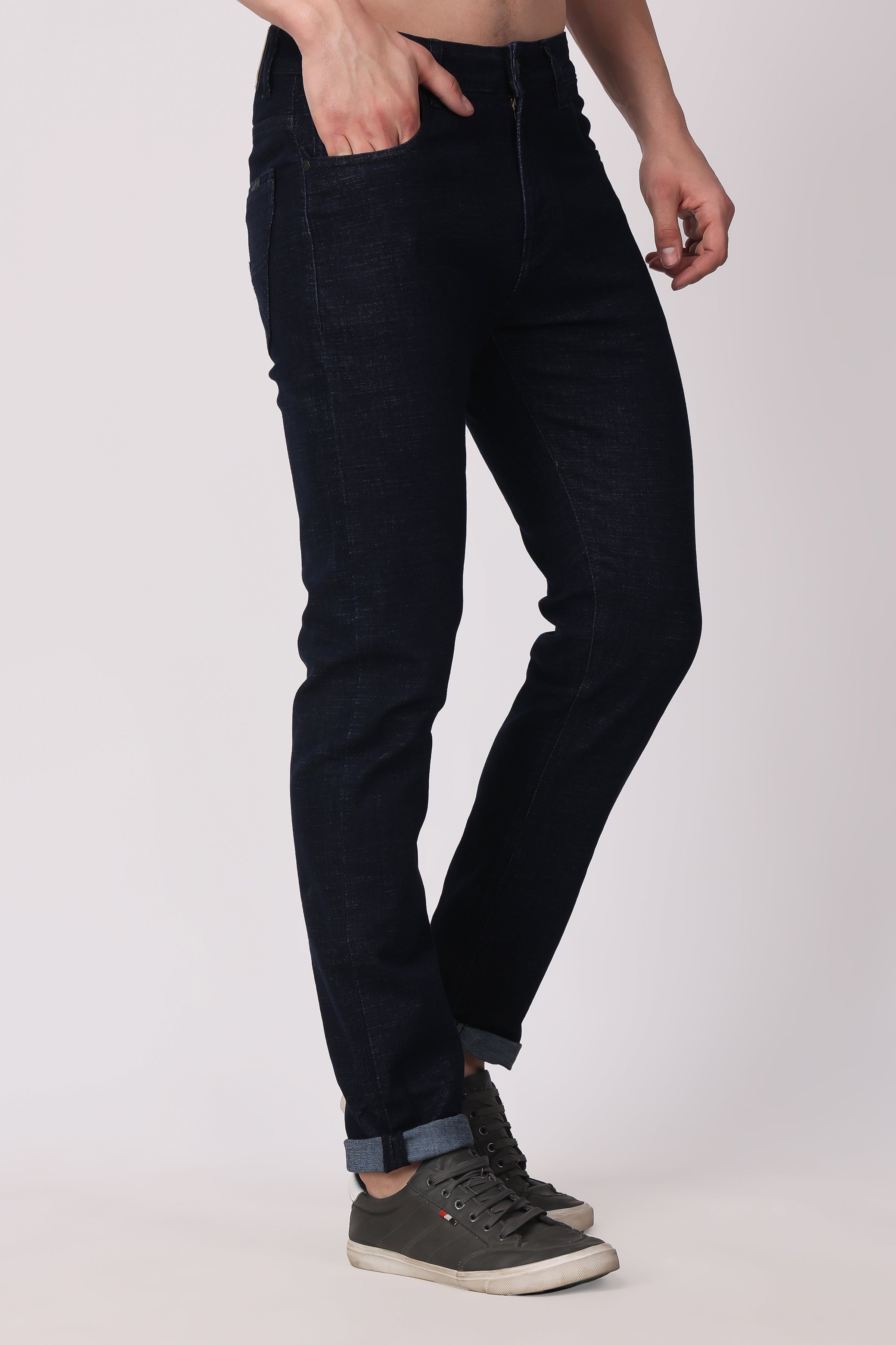 Stylox Slim Fit Denim Jeans - Black,