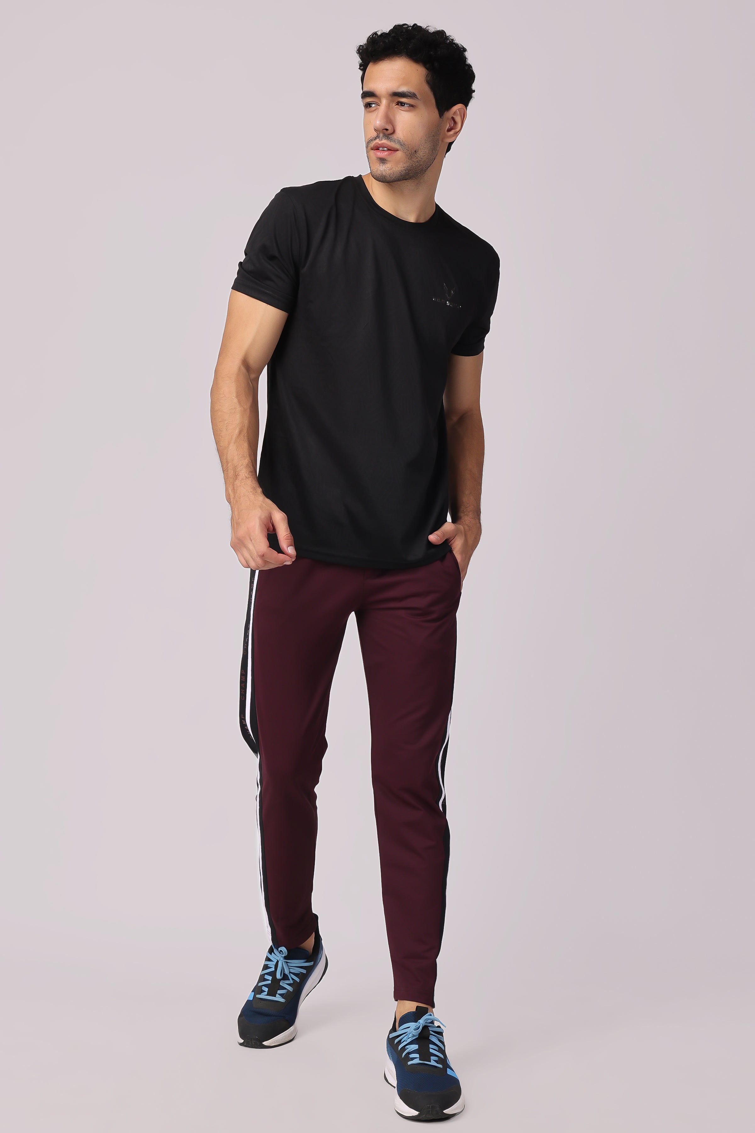 Stylox Slim Fit Trackpants with Side and Back Pockets