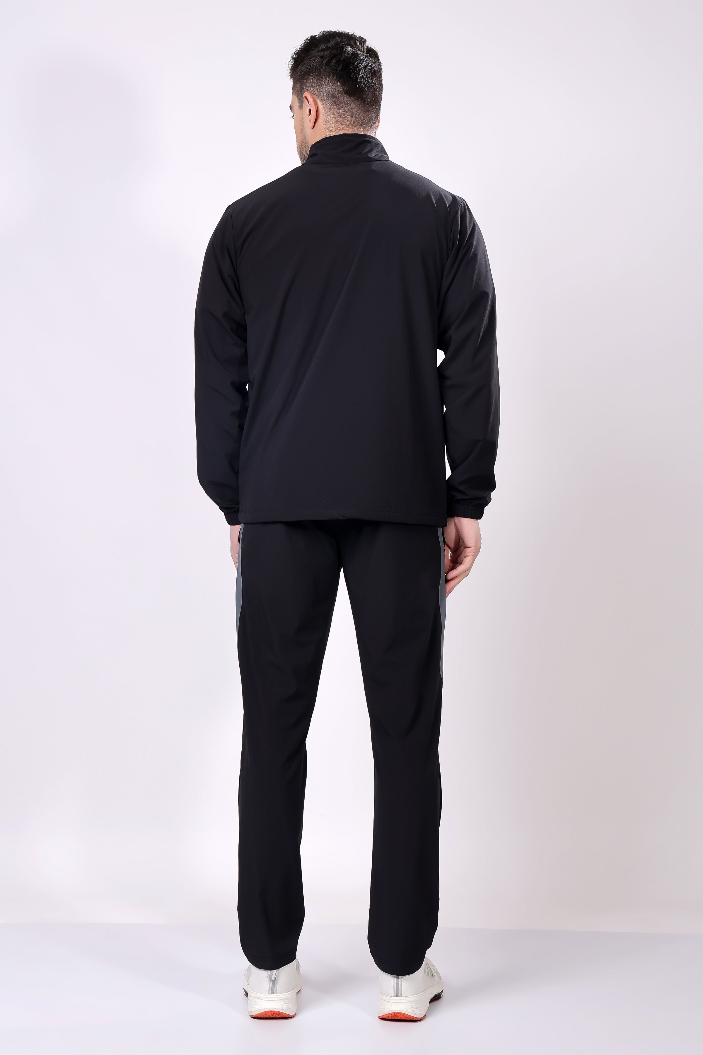 Stylox Men’s Colorblock Tracksuit | Full Zip High Neck Jacket & Jogger Pants Set | Lightweight Polyester Activewear for Gym, Training & Casual Wear