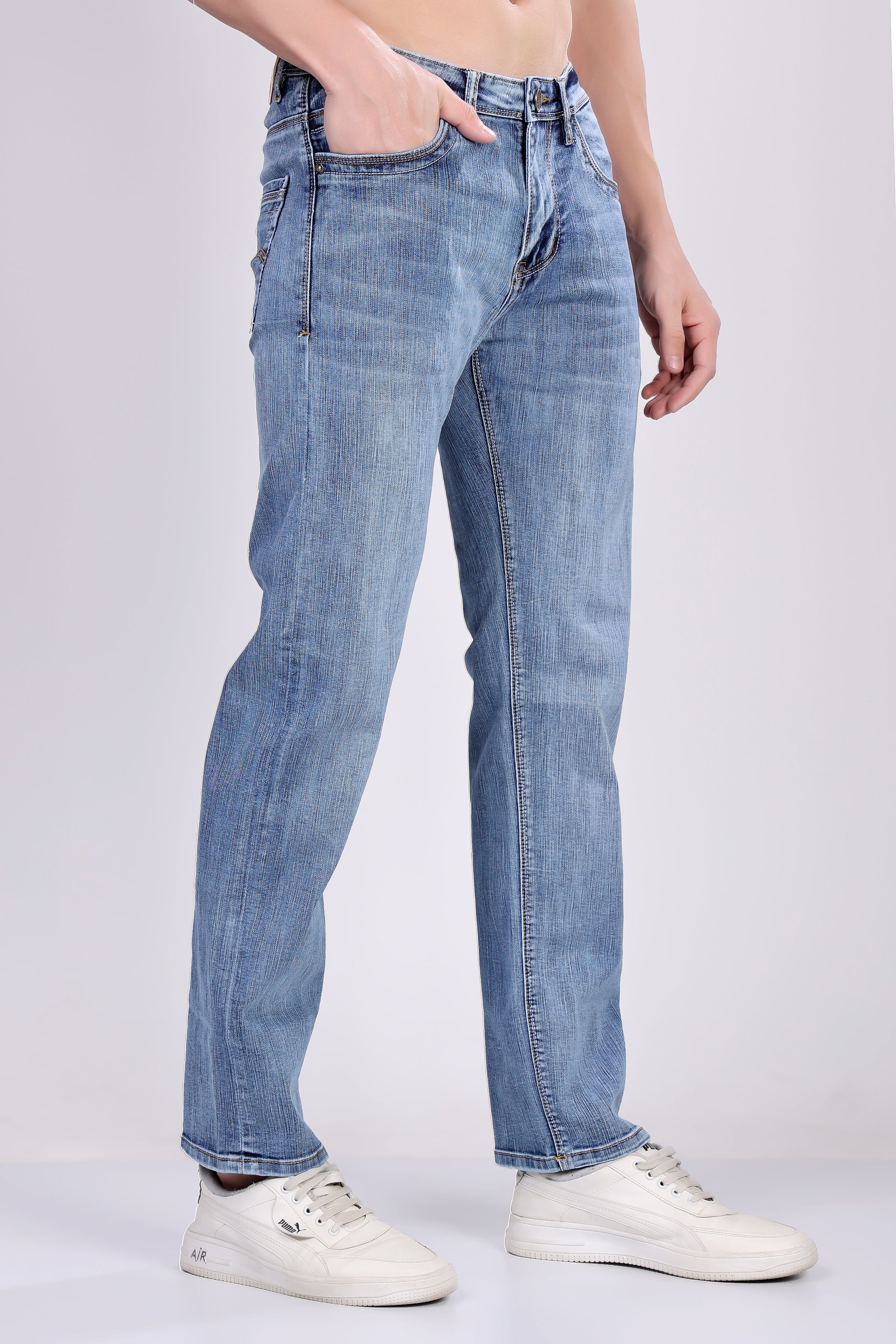 STYLOX LIGHT BLUE COMFORT FIT JEANS