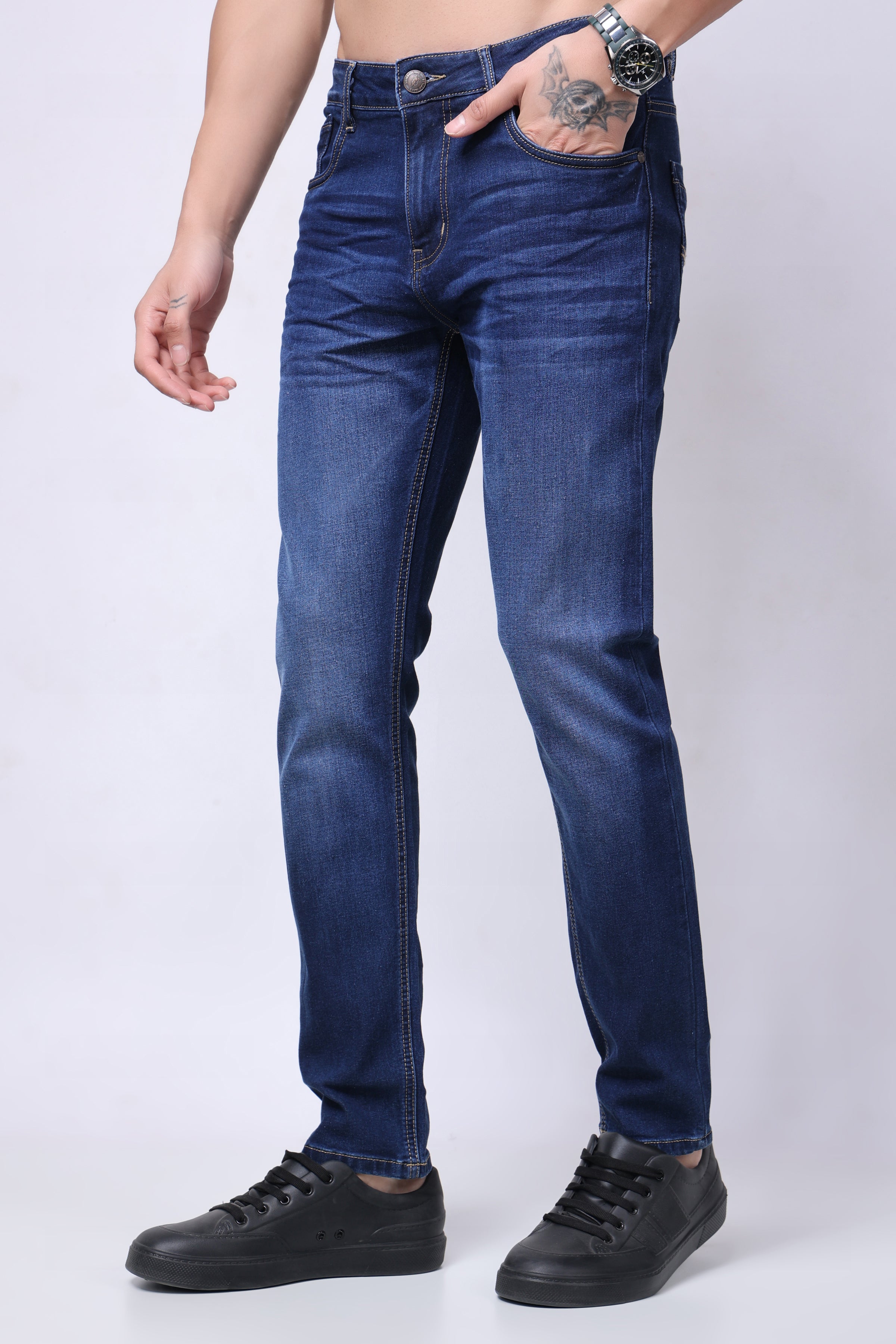 Stylox Slim Fit Denim Jeans - Royal Blue,