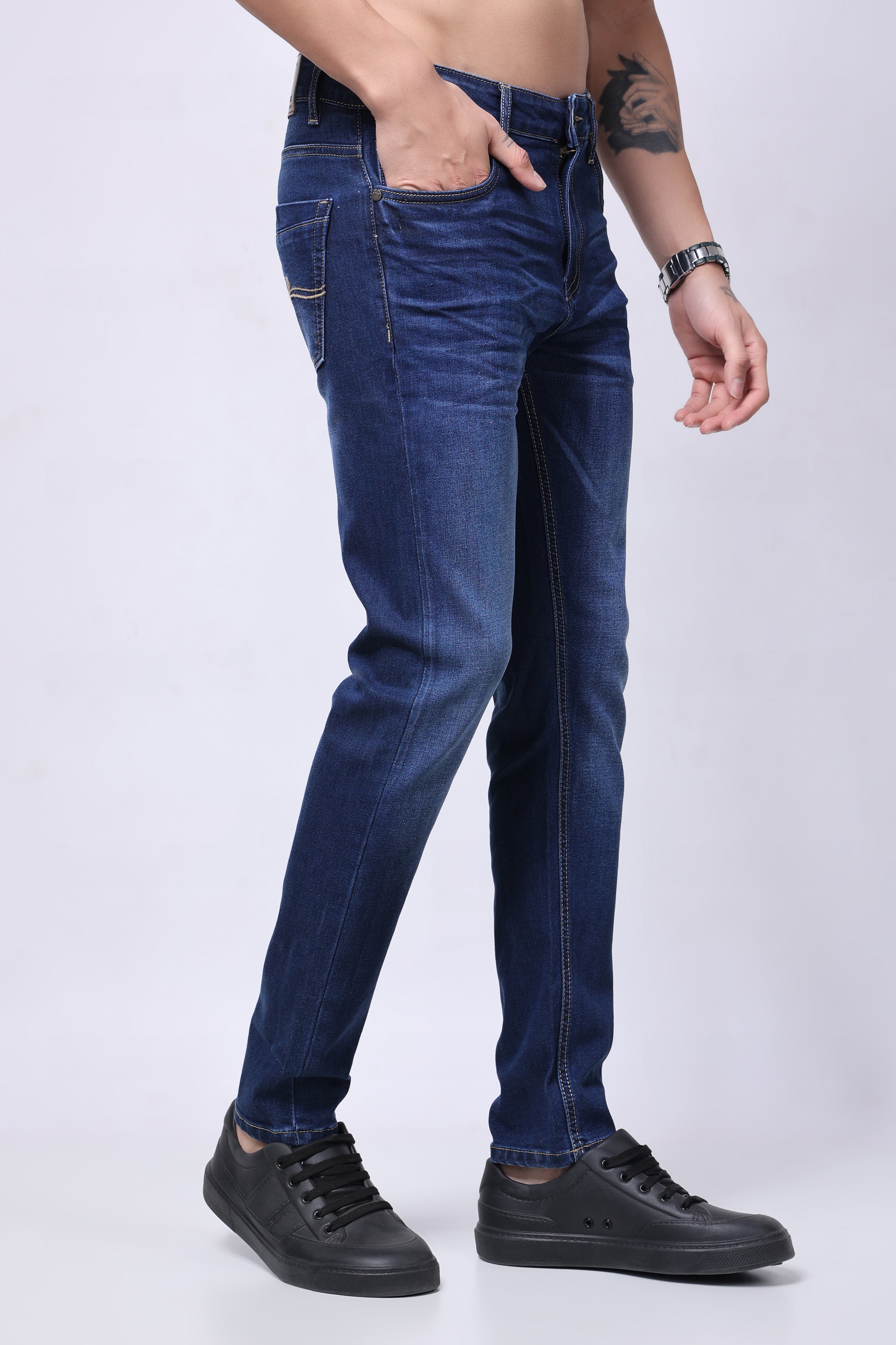 Stylox Slim Fit Denim Jeans - Royal Blue,