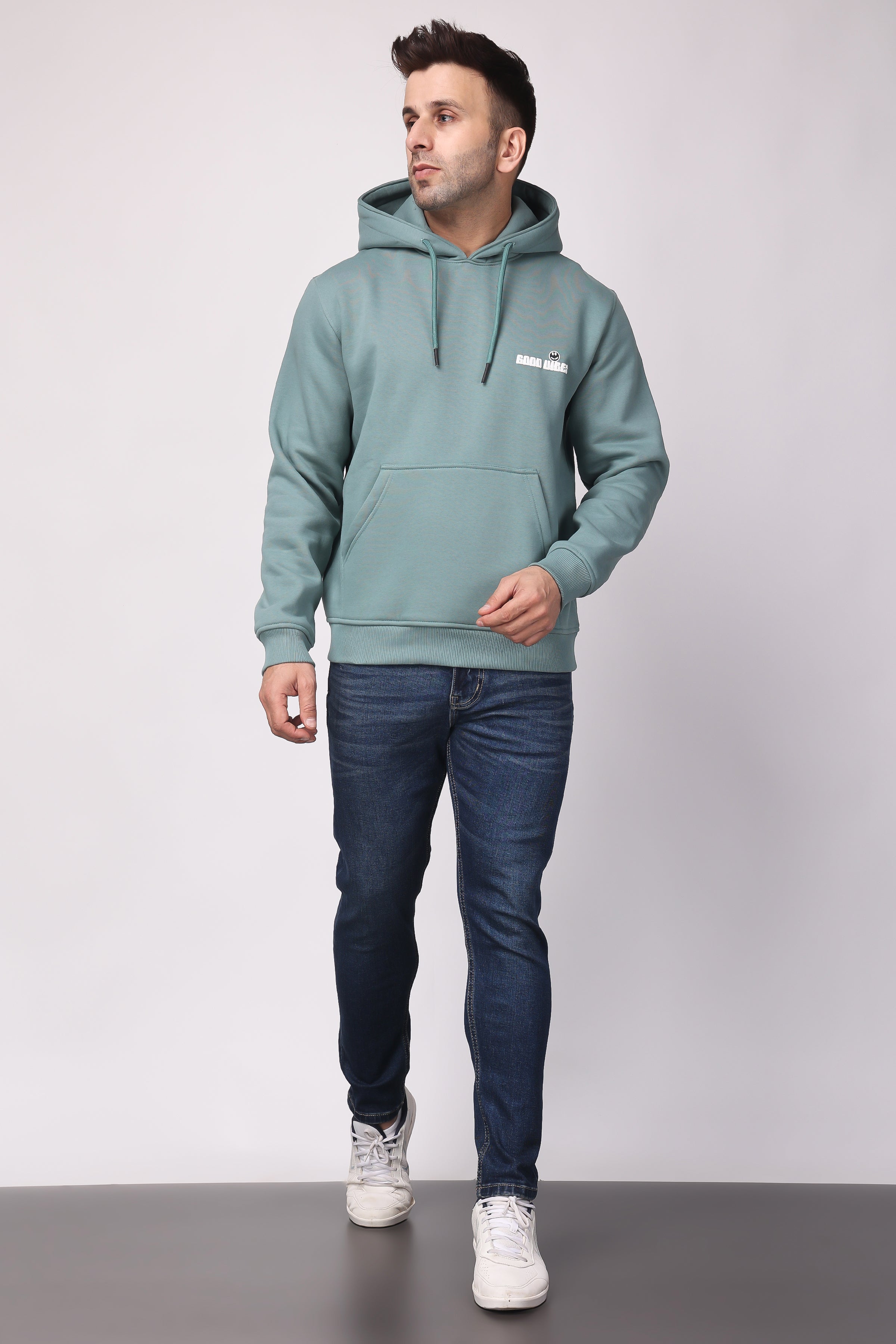 STYLOX GOOD VIBES PRINTED HOODIE