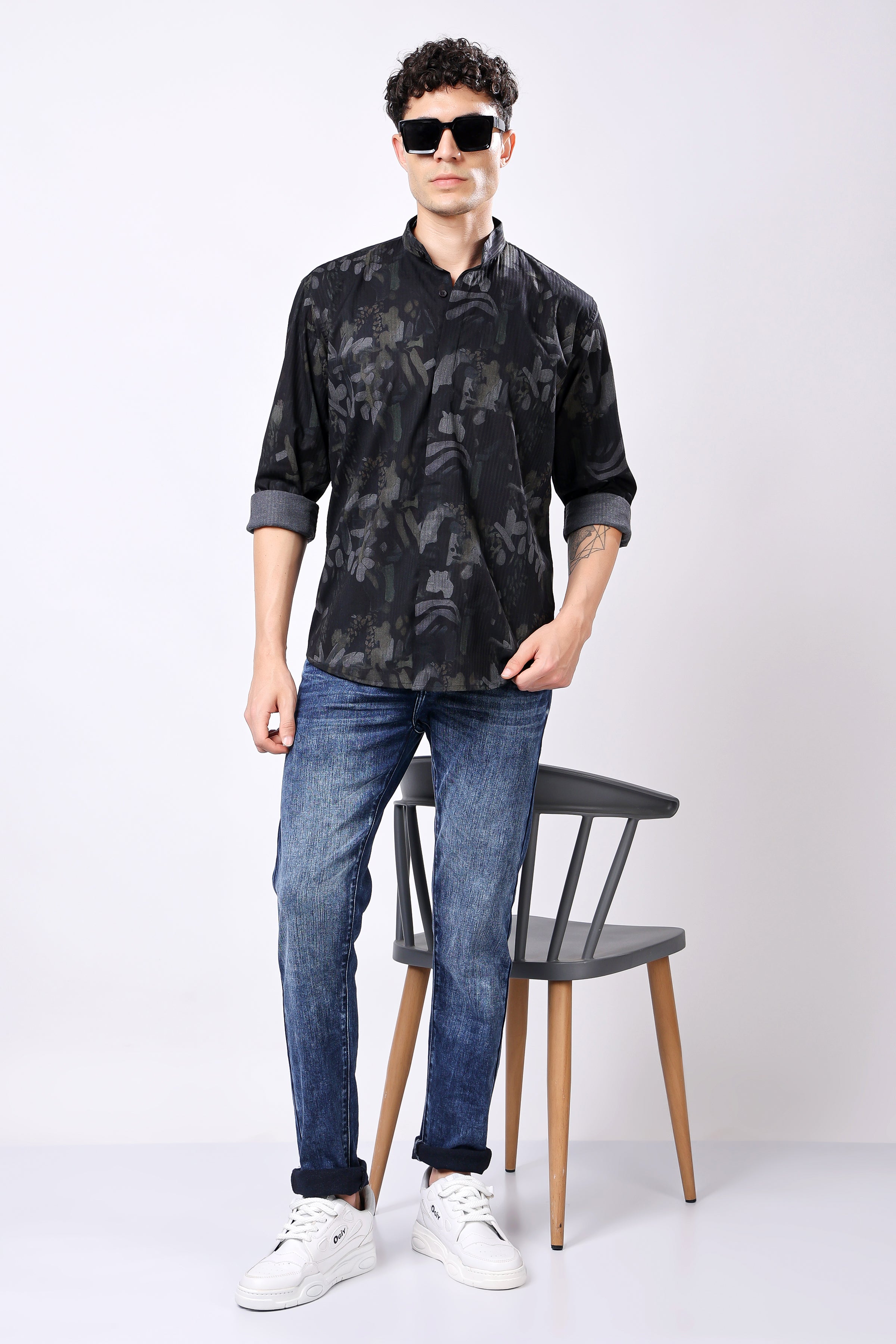 Stylox Printed Full Sleeve Casual Shirt For Men