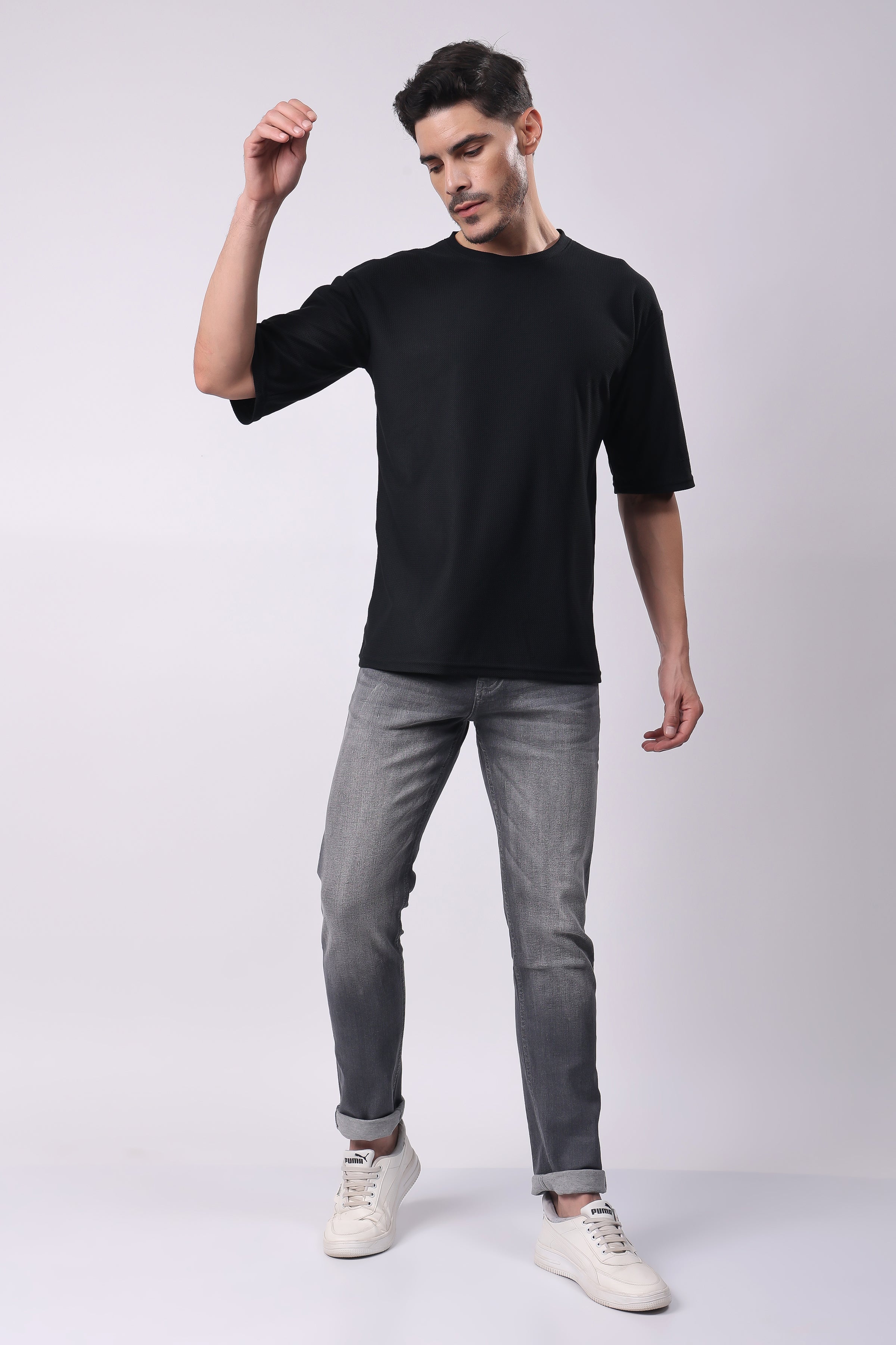 Stylox Slim Fit Denim Jeans for Men - Light Grey - 5370-10965