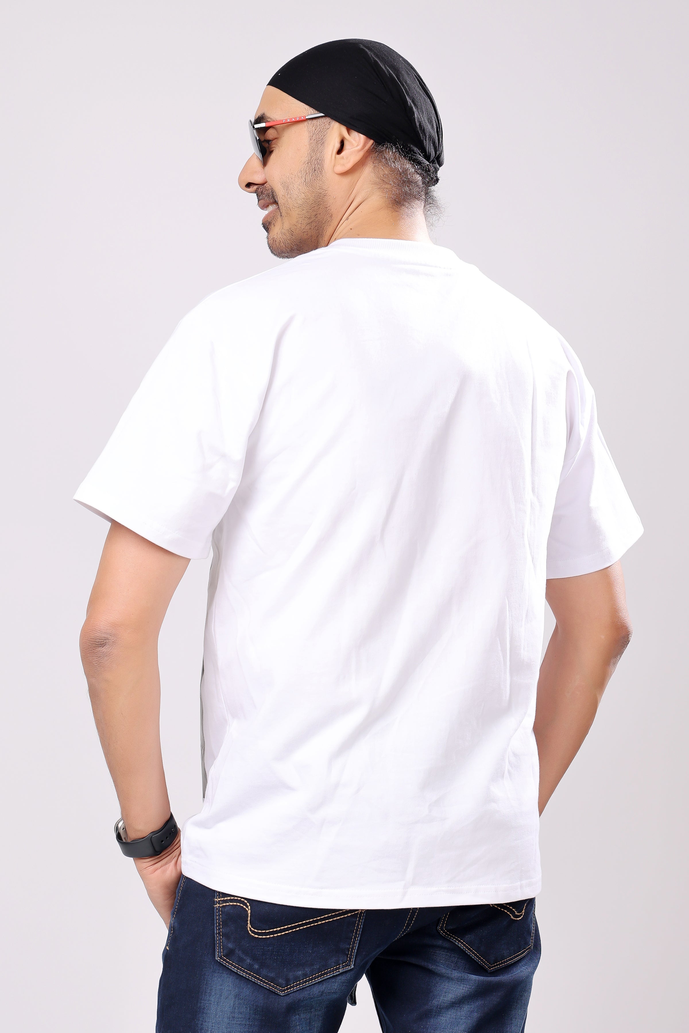 Stylox Men’s Oversized Round Neck Half Sleeve Printed T-Shirt | Premium Cotton Loose Fit Graphic Tee for Streetwear & Casual Style