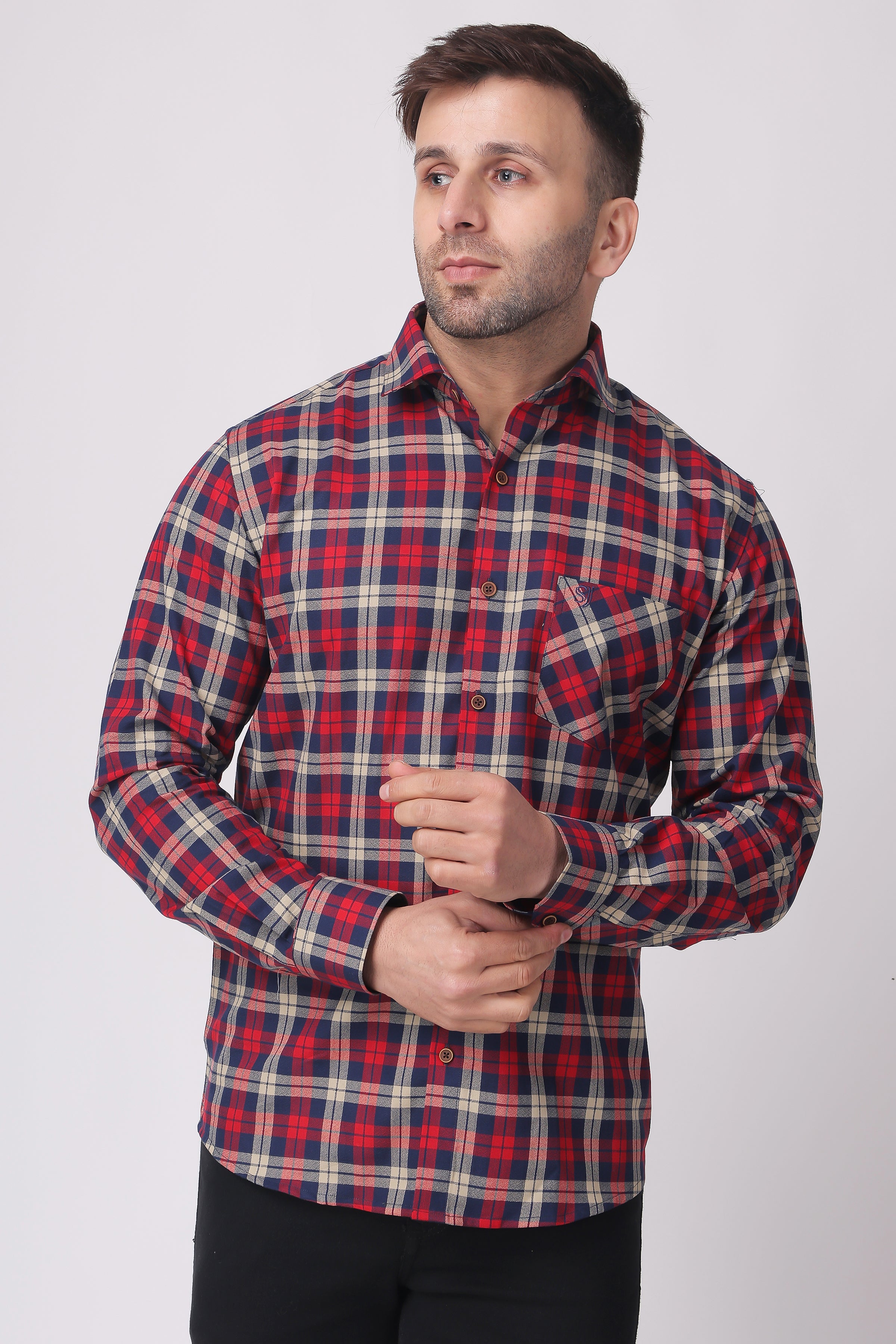 STYLOX BASIC CHECK SHIRT