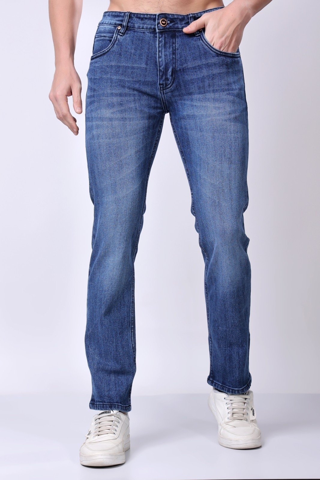Stylox Slim Fit Denim Jeans -Light Blue,