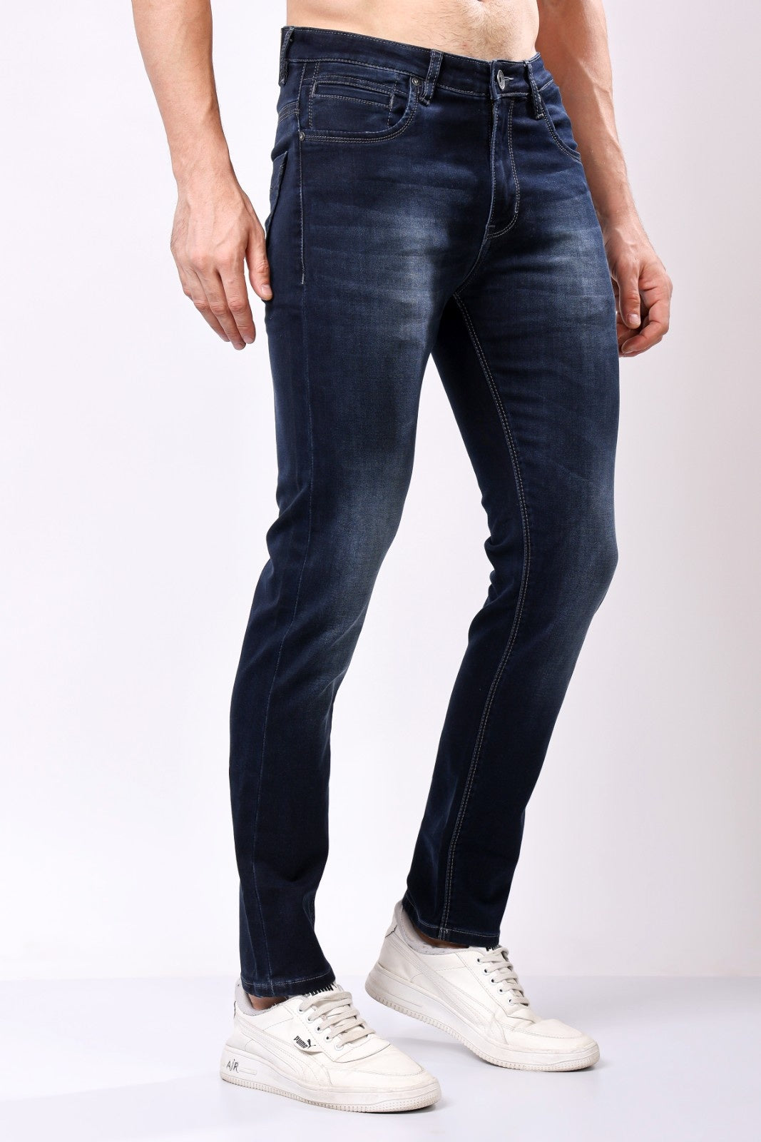 Stylox Slim Fit Denim Jeans - Dark Blue,