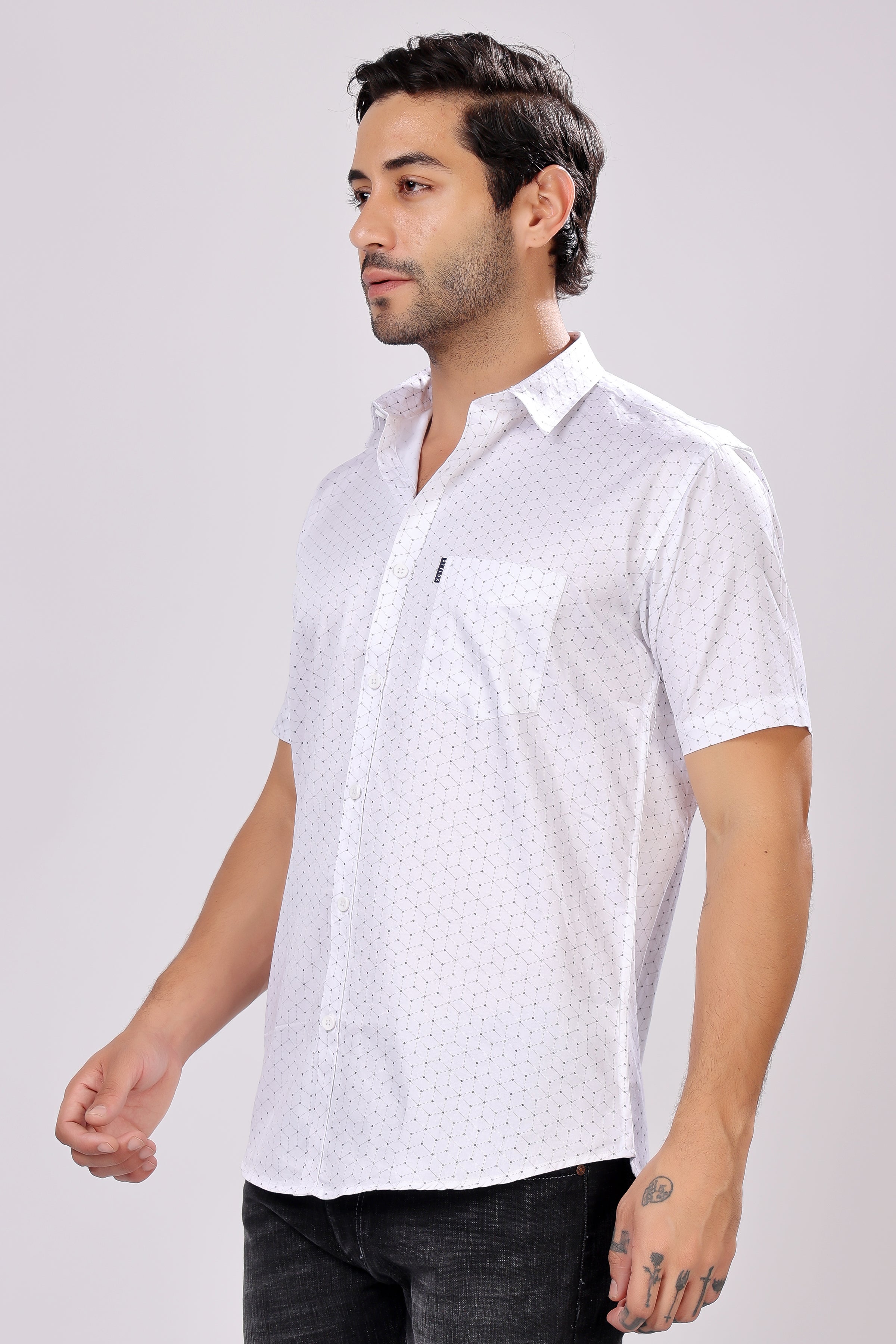 STYLOX HALF SLEEV PRINTED SHIRT