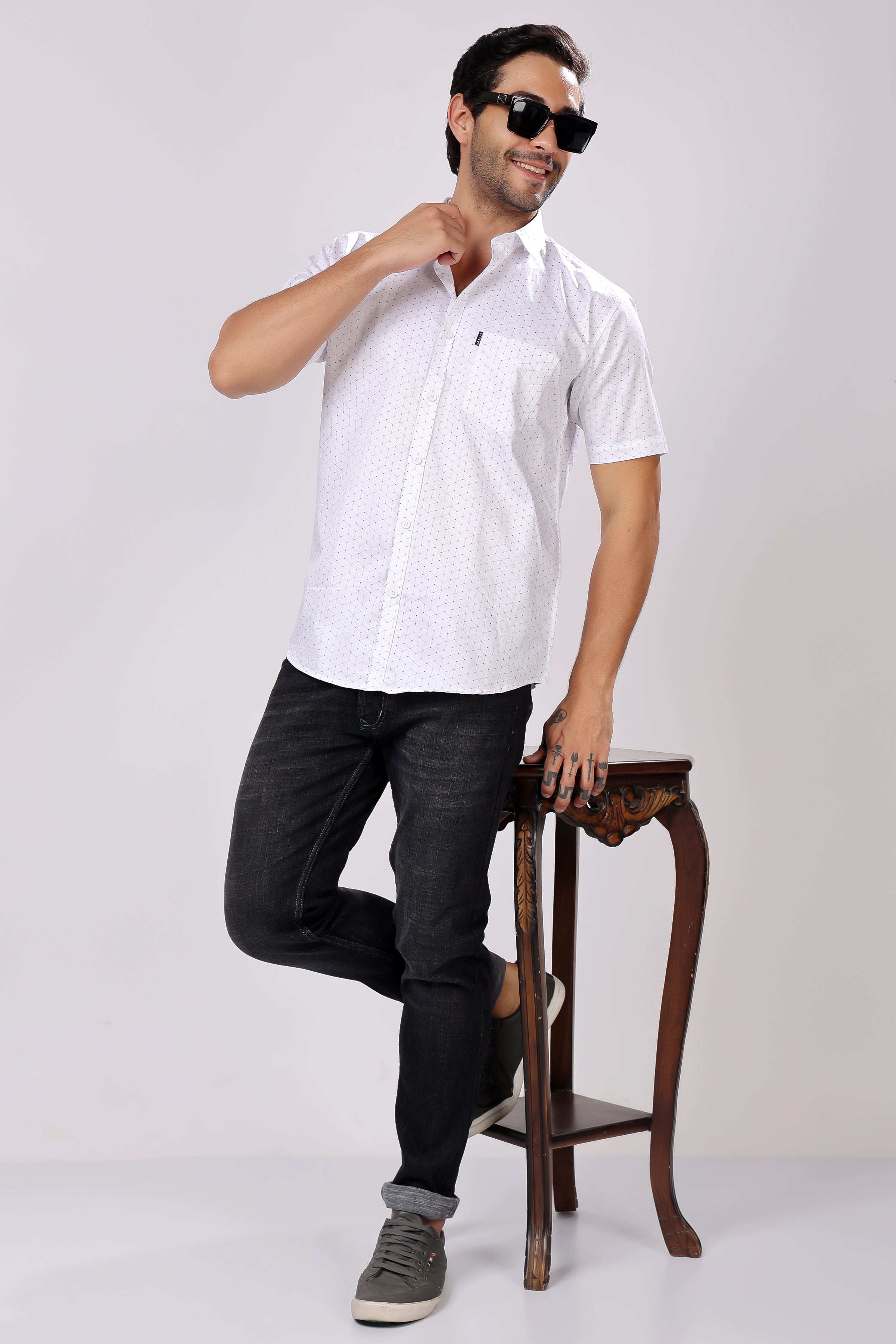 STYLOX HALF SLEEV PRINTED SHIRT