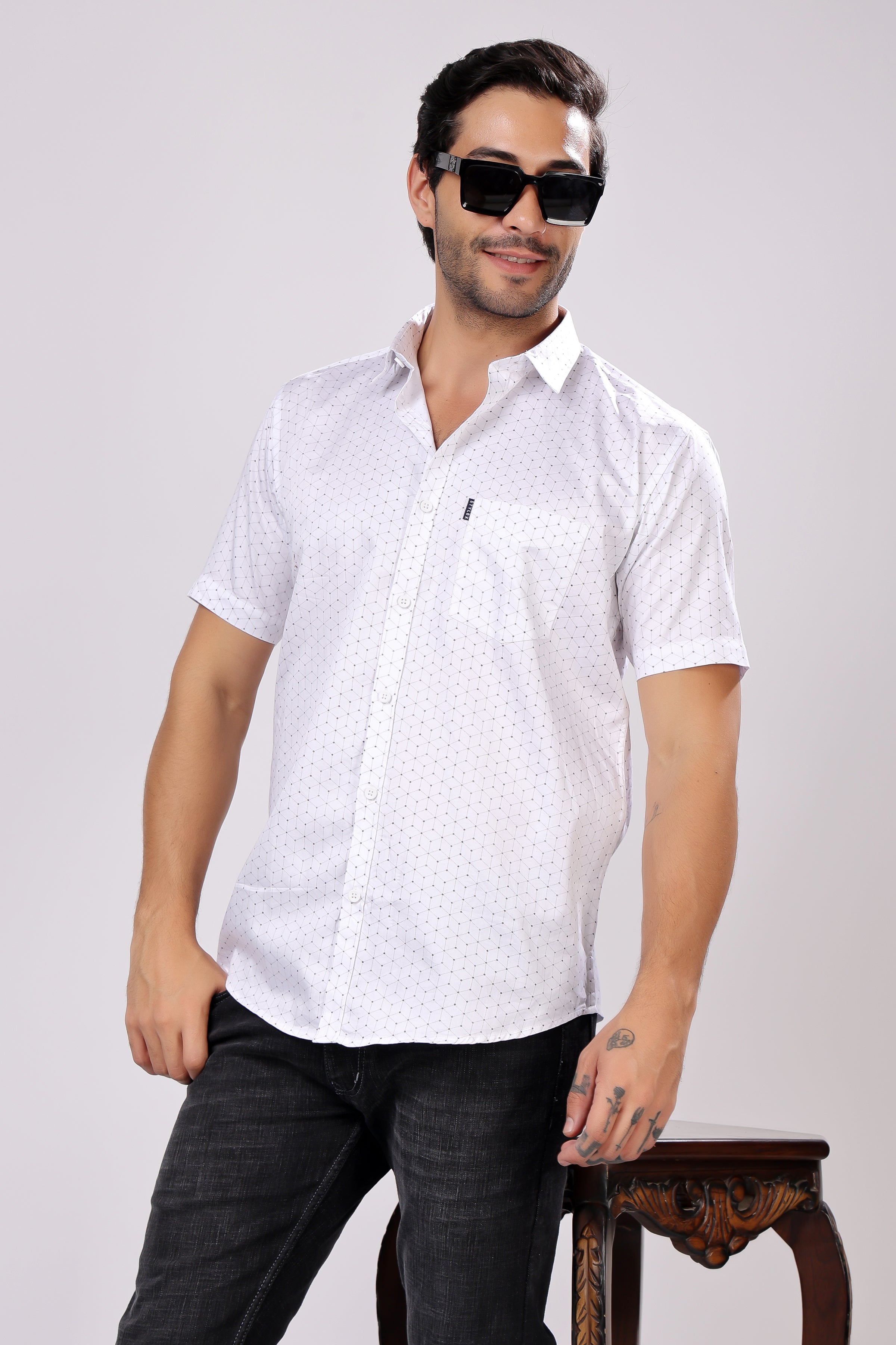 STYLOX HALF SLEEV PRINTED SHIRT