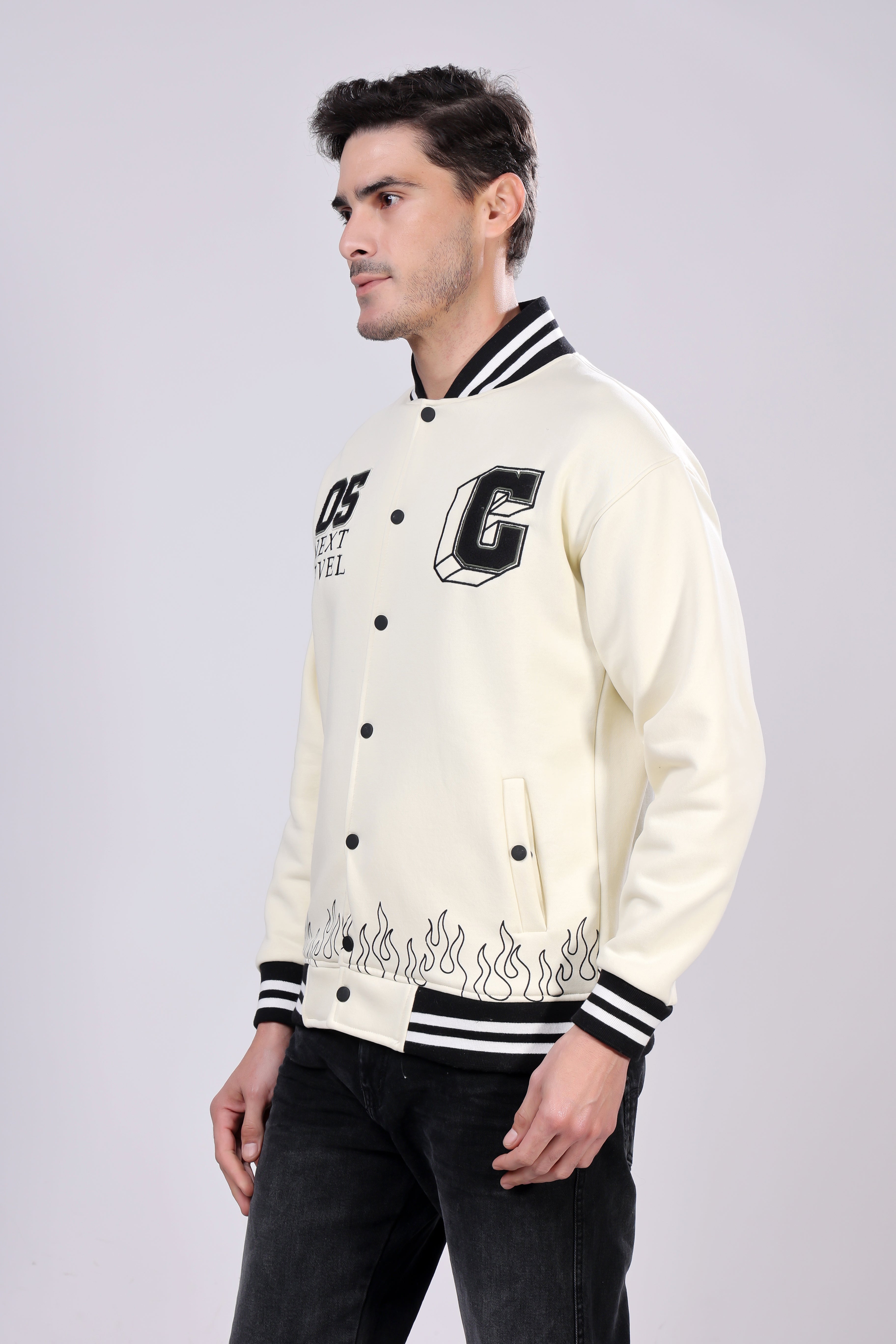 STYLOX Stylish Slim Fit Varsity Jacket