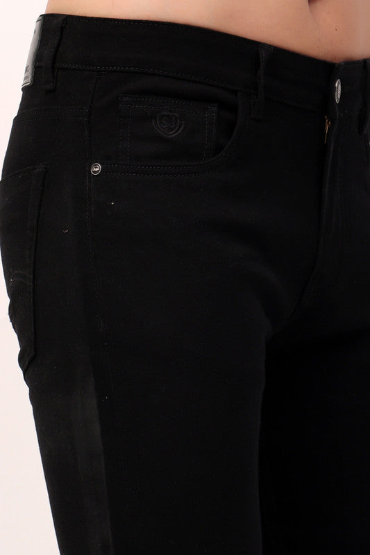 Stylox Slim Fit Denim Jeans - Black,