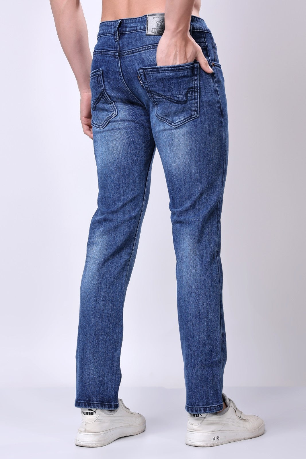 Stylox Slim Fit Denim Jeans -Light Blue,