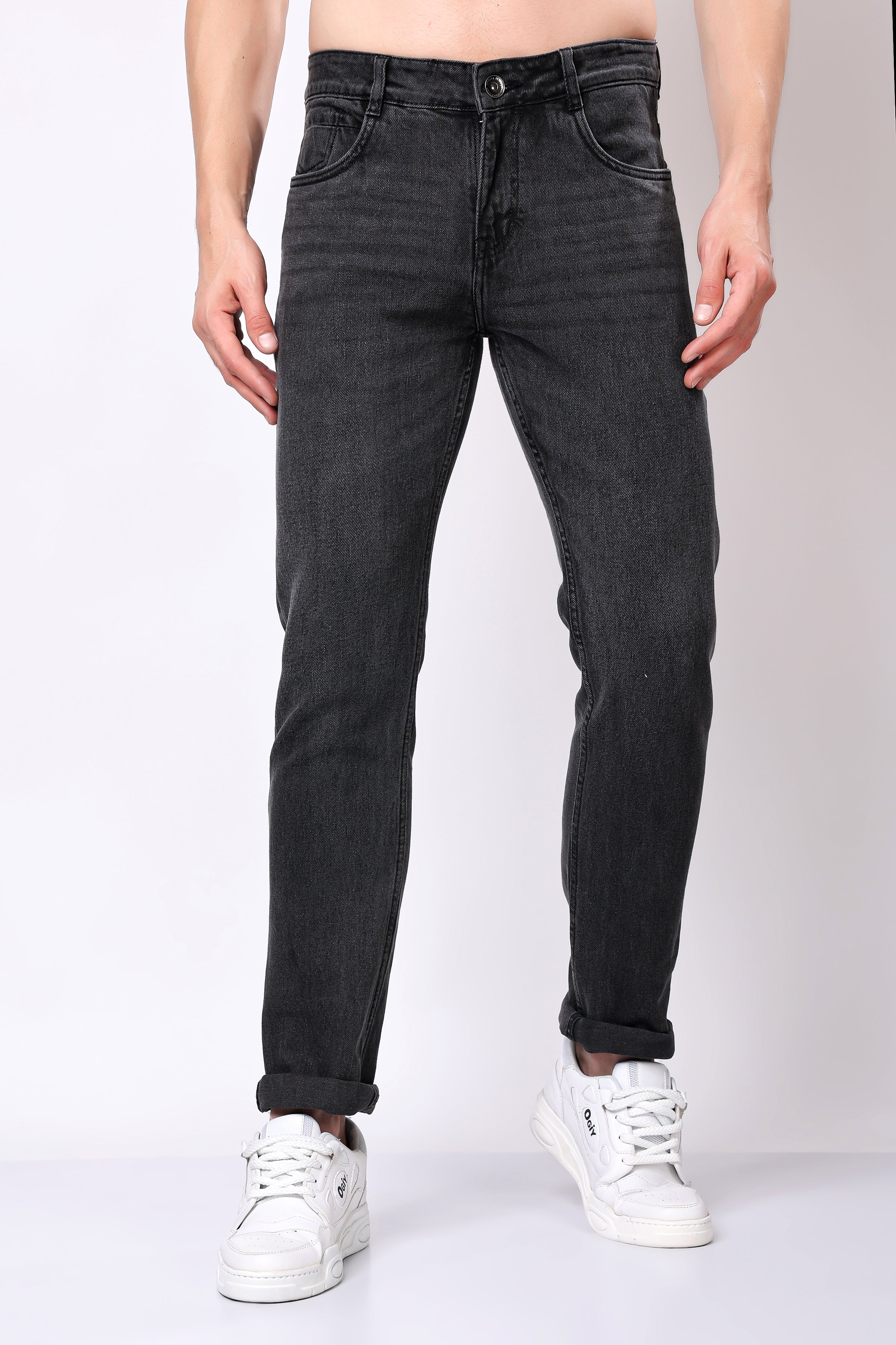 Stylox Slim Fit Casual Denim Jeans for Men - Colors: Grey, Dark Grey & Light Grey |