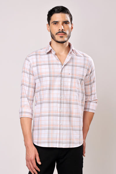 Stylox Men's Casual Full Sleeve Check Shirt