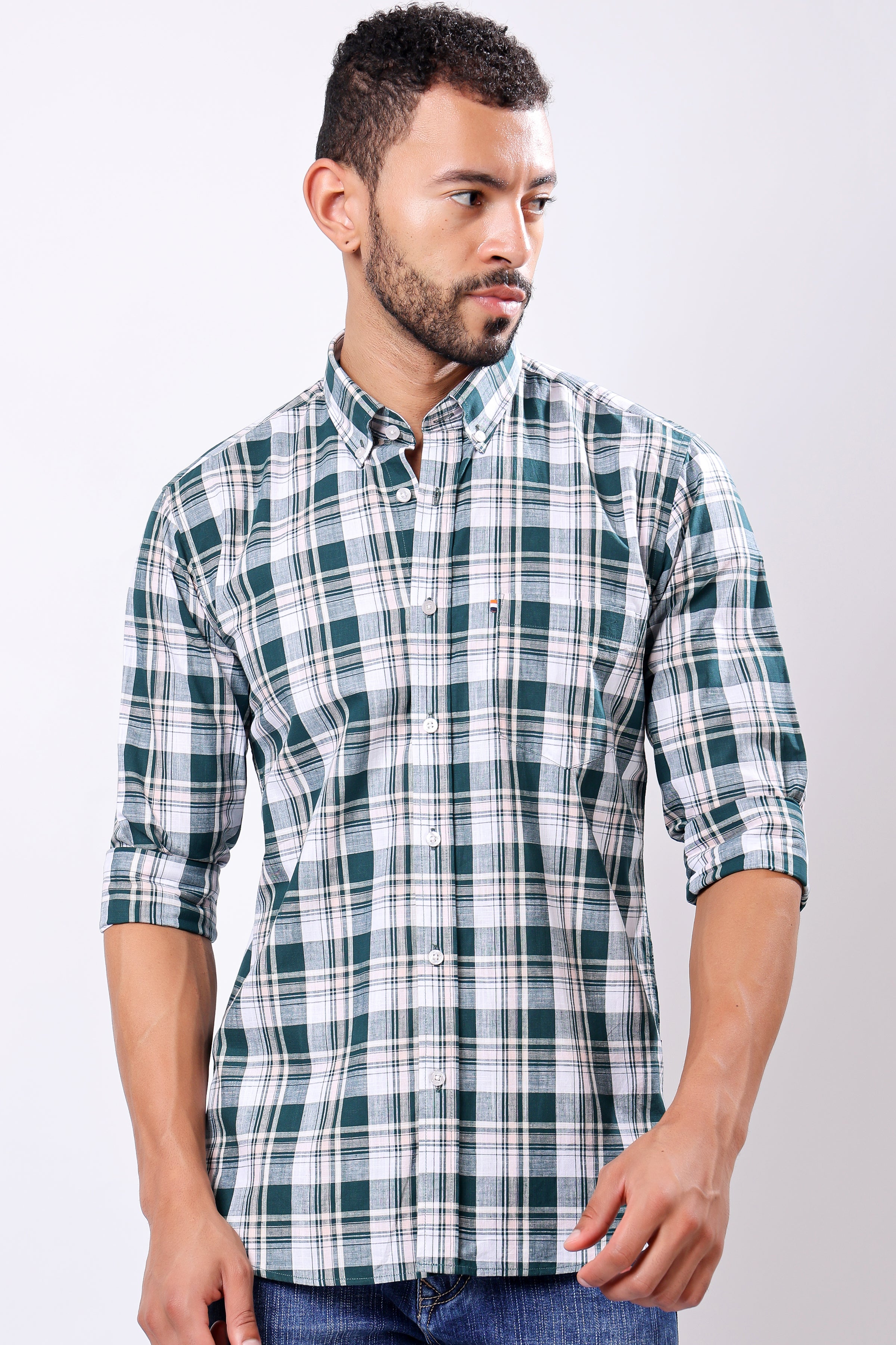 Stylox Full Sleeve Casual Check Shirt For Men - Stylox