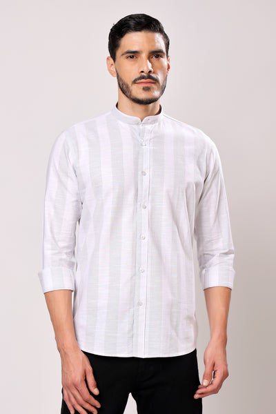 Stylox Men's Full Sleeve Casual Striped Shirt