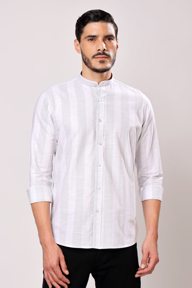 Stylox Men's Full Sleeve Casual Striped Shirt