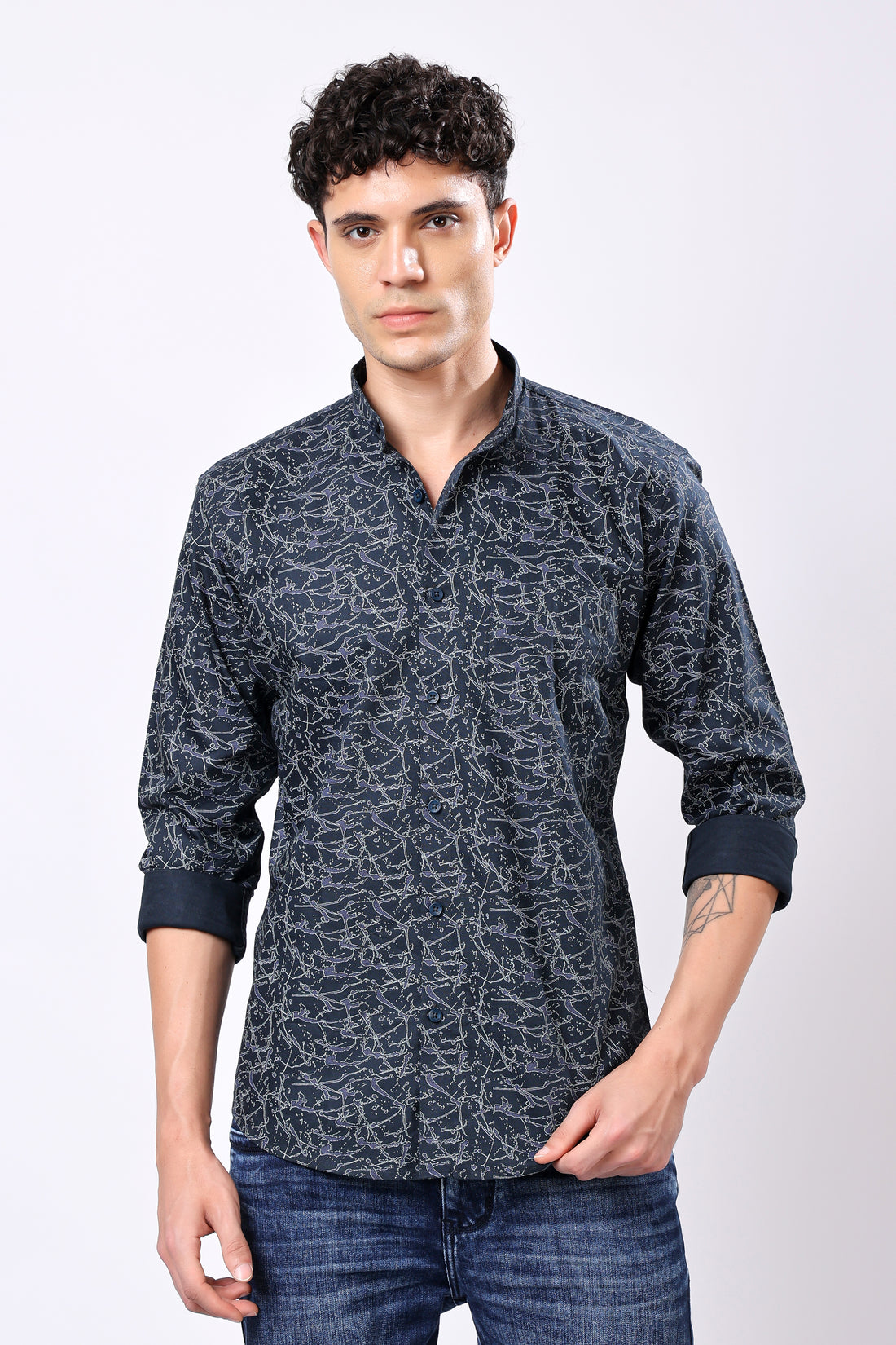 STYLOX FULL SLEEVE PRINTED CASUAL SHIRT