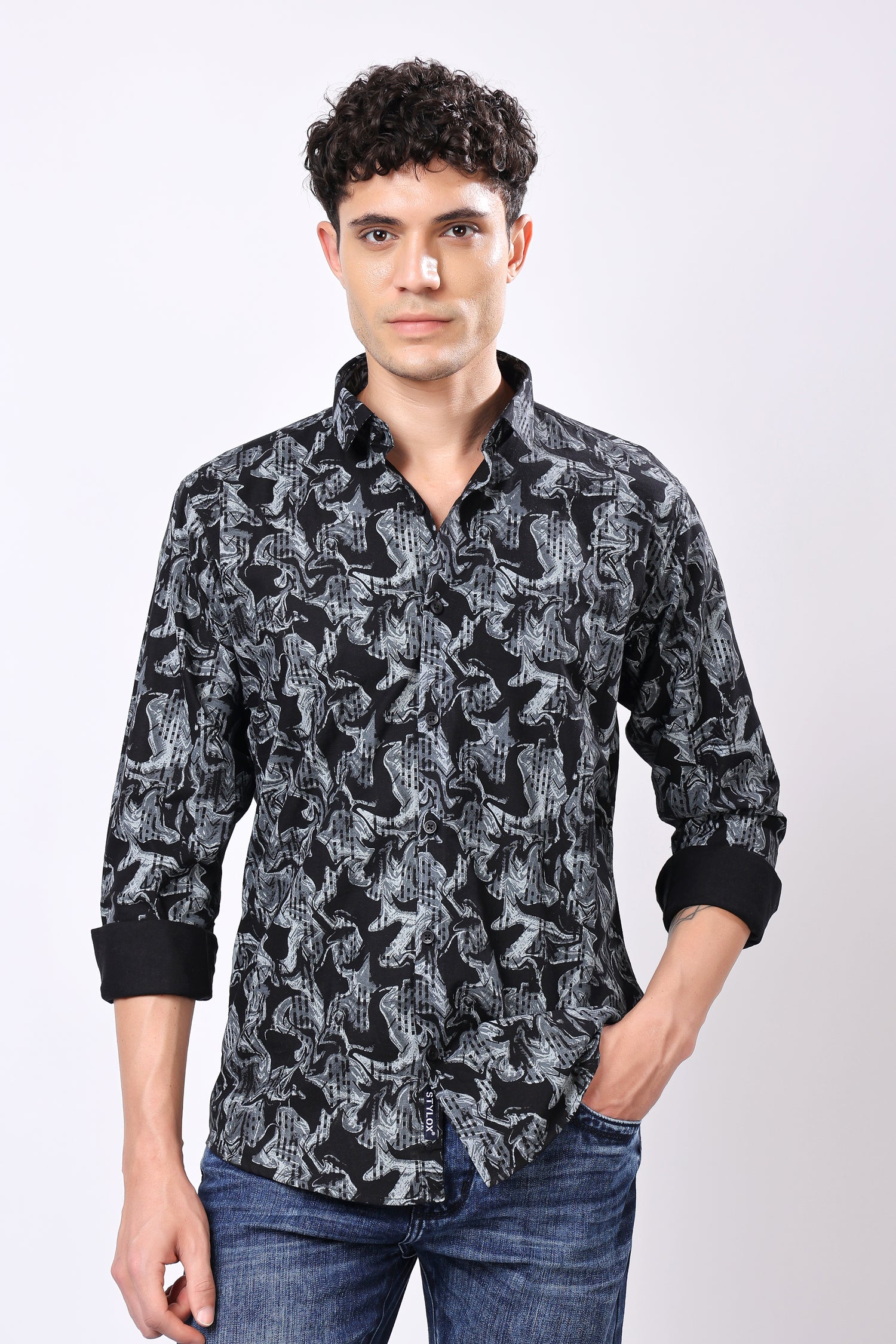 STYLOX Printed Full Sleeve Casual Shirt