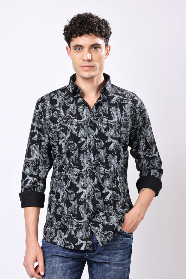 STYLOX Printed Full Sleeve Casual Shirt