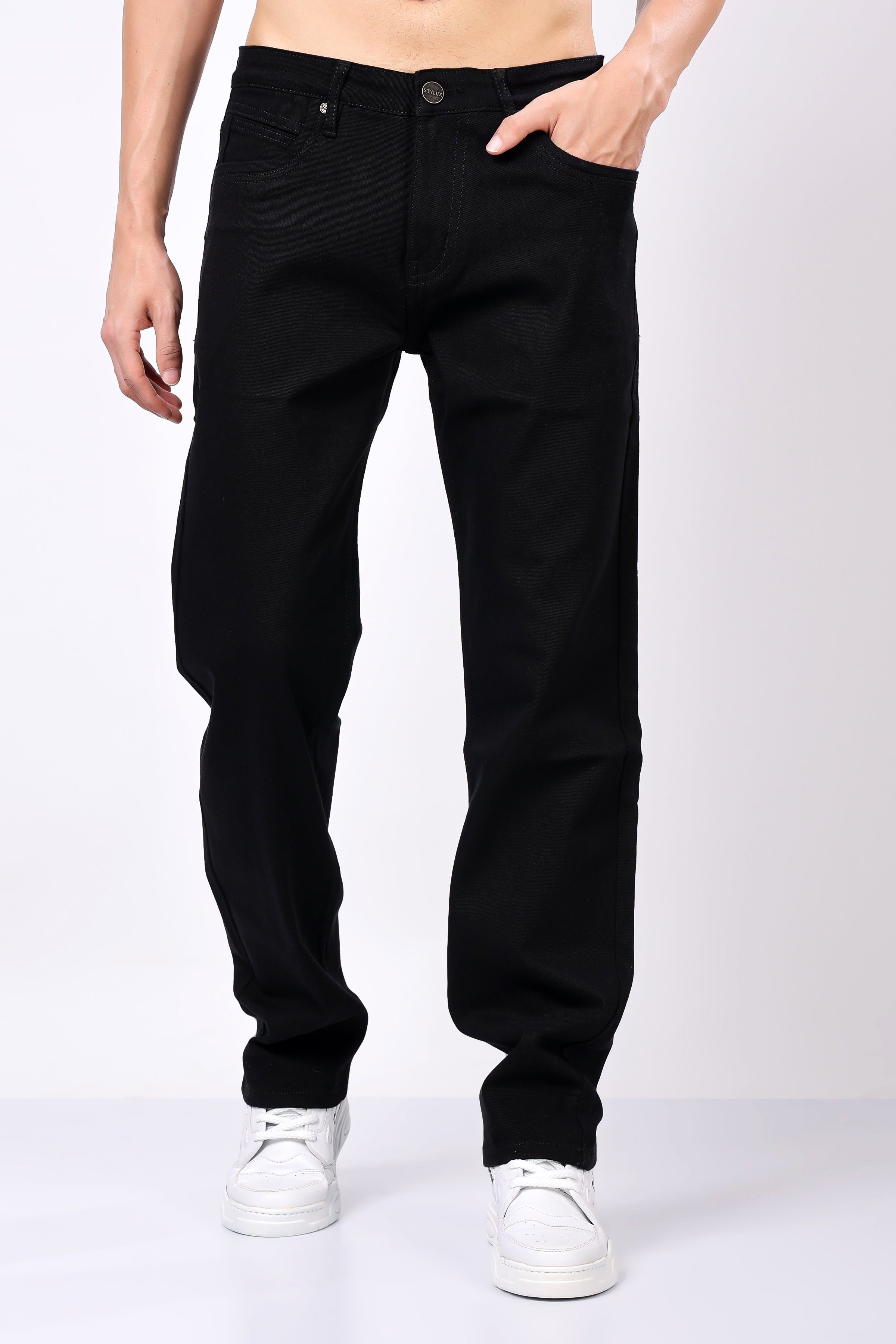 Stylox Men's Comfort Fit Denim Jeans - Stylox