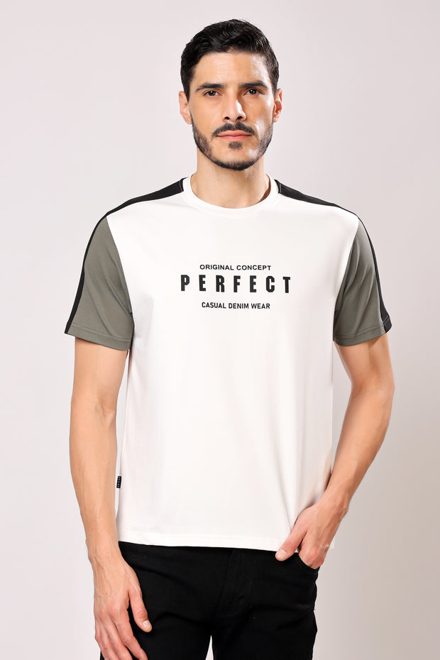 Stylox Men's Round Neck Casual Printed T-Shirt