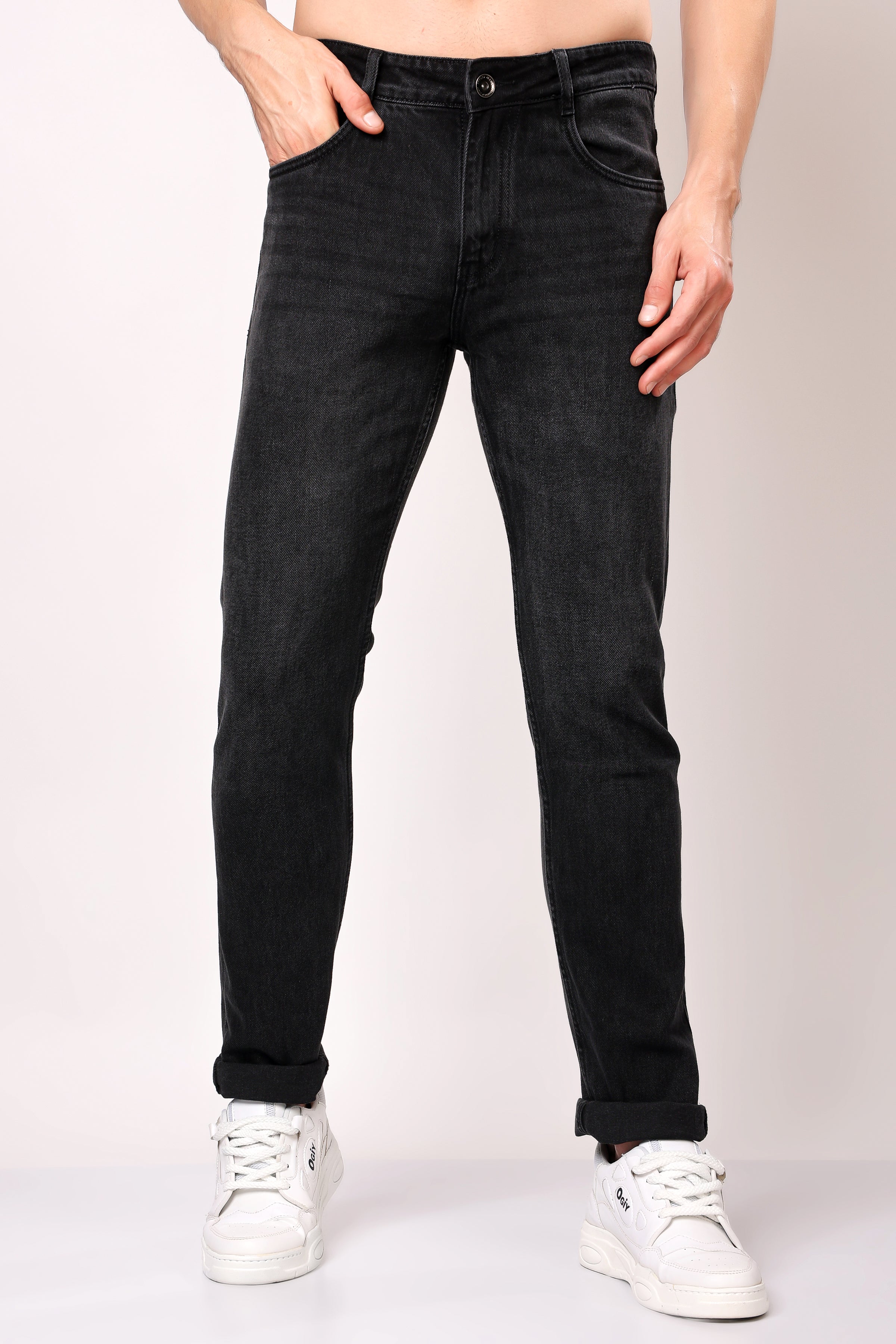 Stylox Slim Fit Casual Denim Jeans for Men - Colors: Grey, Dark Grey & Light Grey |