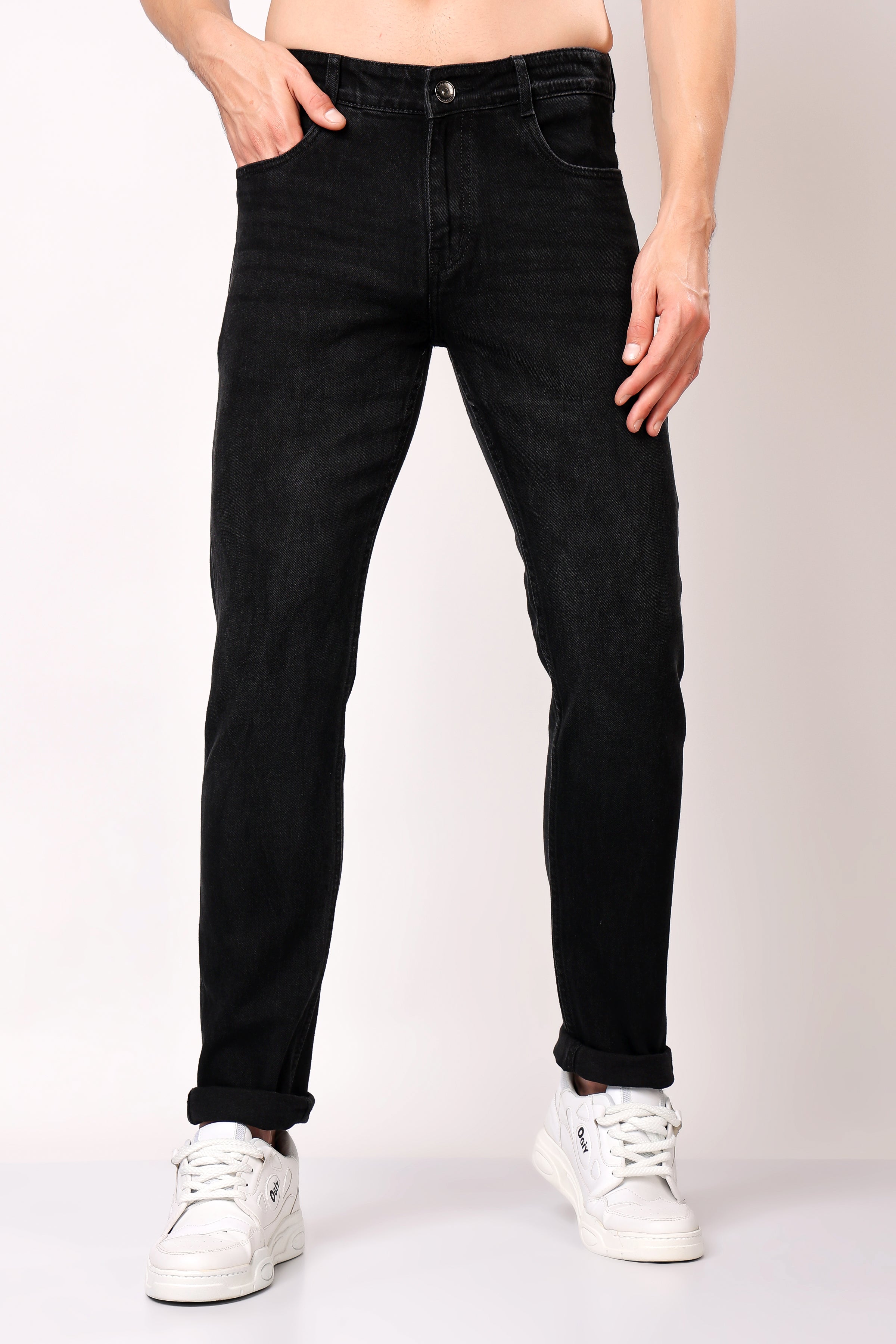 Stylox Slim Fit Casual Denim Jeans for Men - Colors: Grey, Dark Grey & Light Grey |