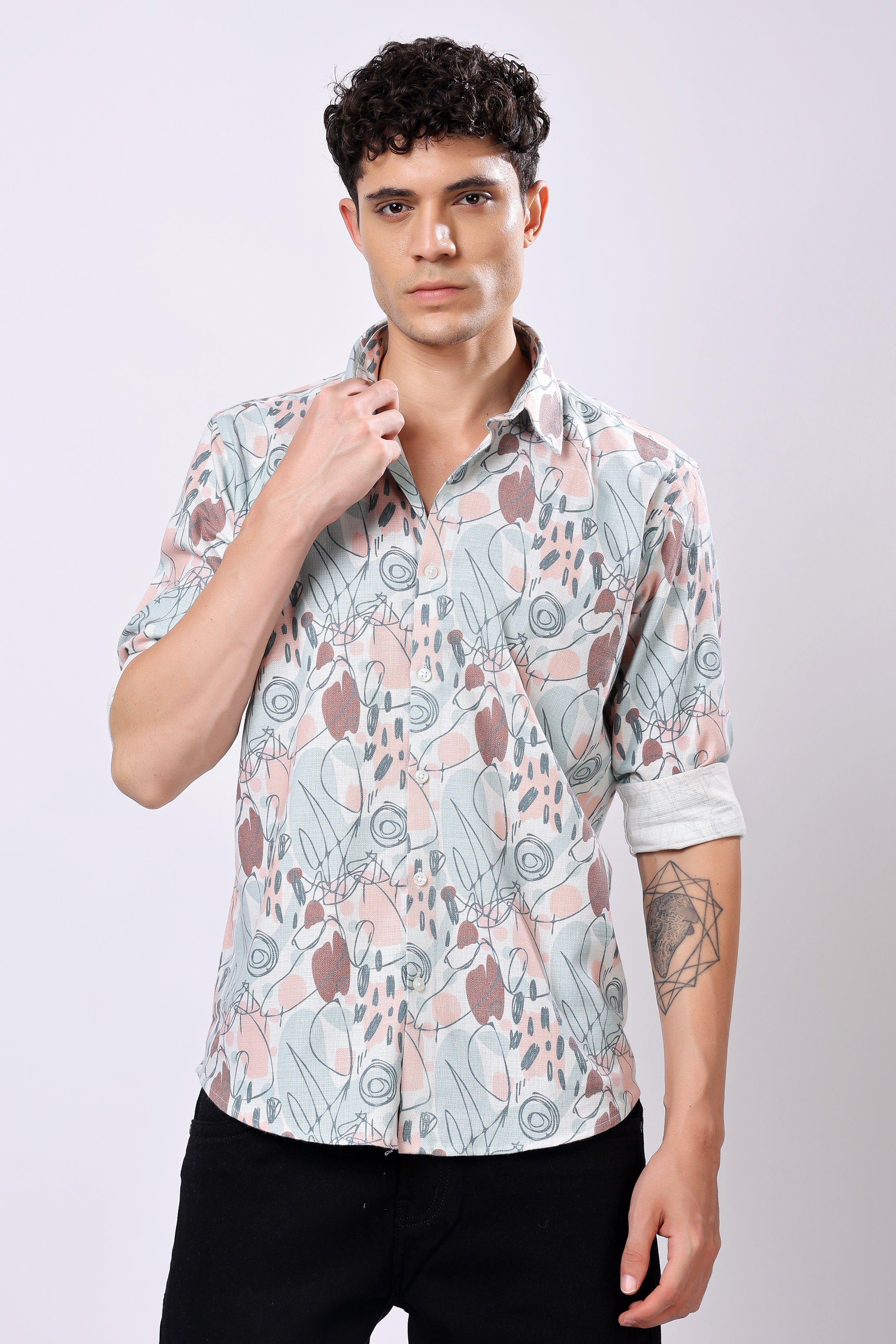 Stylox Printed Full Sleeve Shirt - Stylox