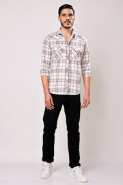 Stylox Men's Full Sleeve Casual Check Shirt