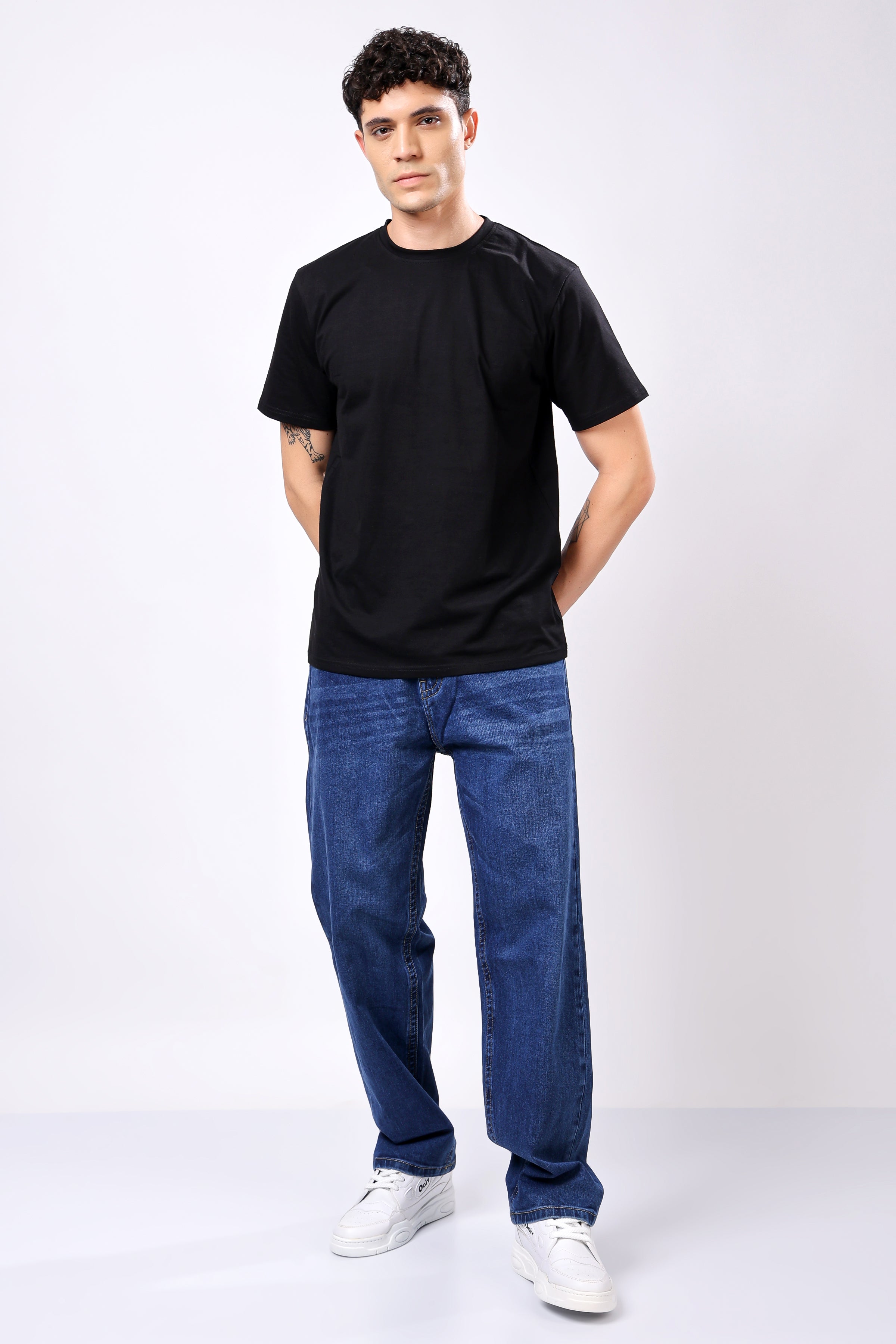 Stylox Men's Loose Fit Denim Jeans - Stylox