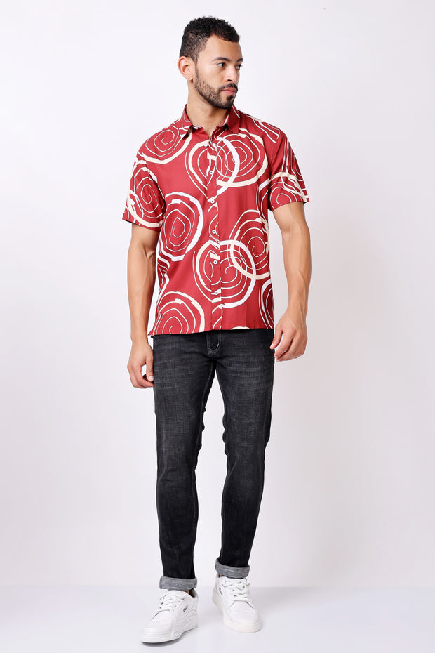 Stylox Half Sleeve Printed Casual Shirt
