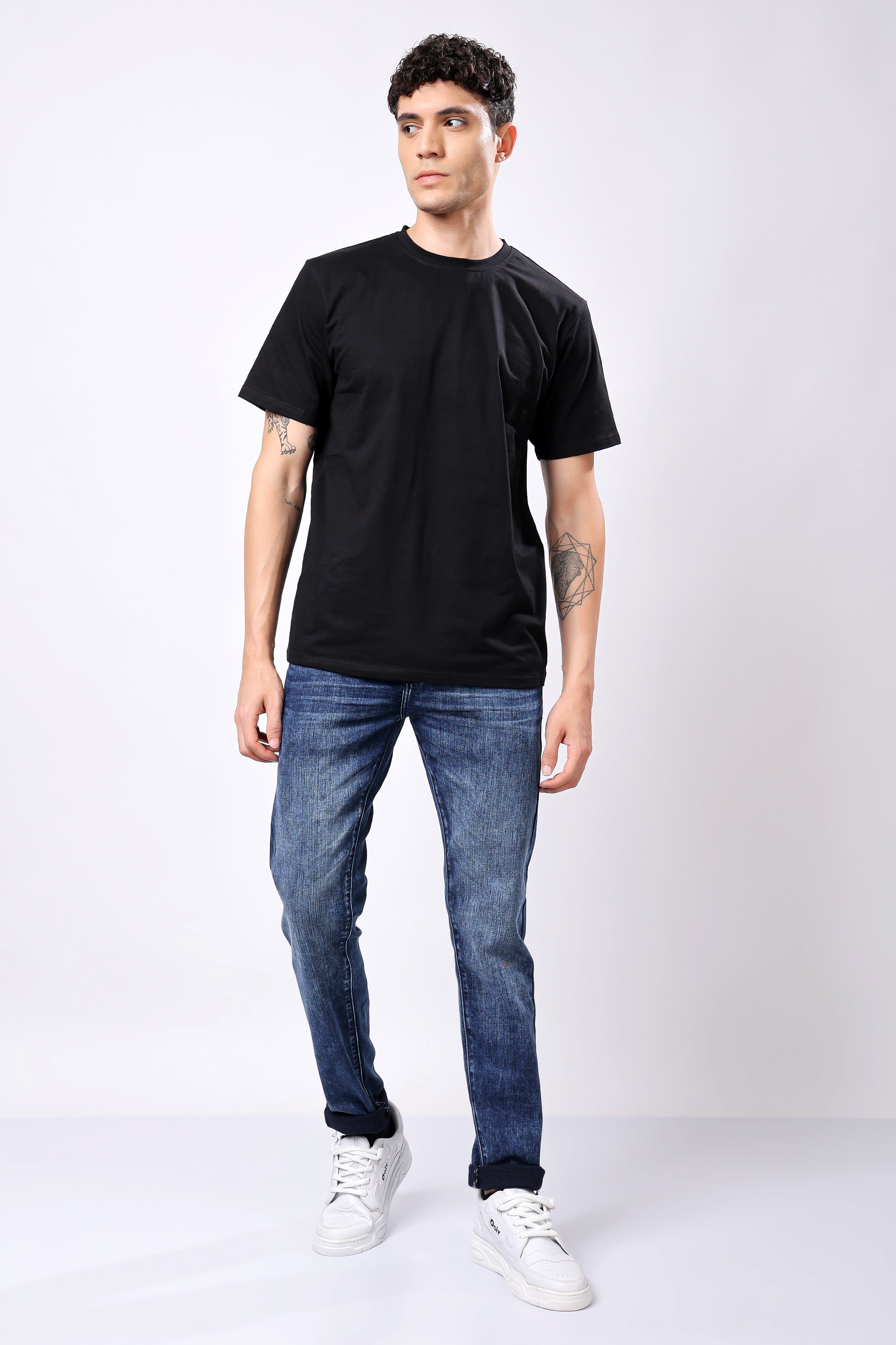 Stylox Slim Fit Denim Jeans - Dark Blue,