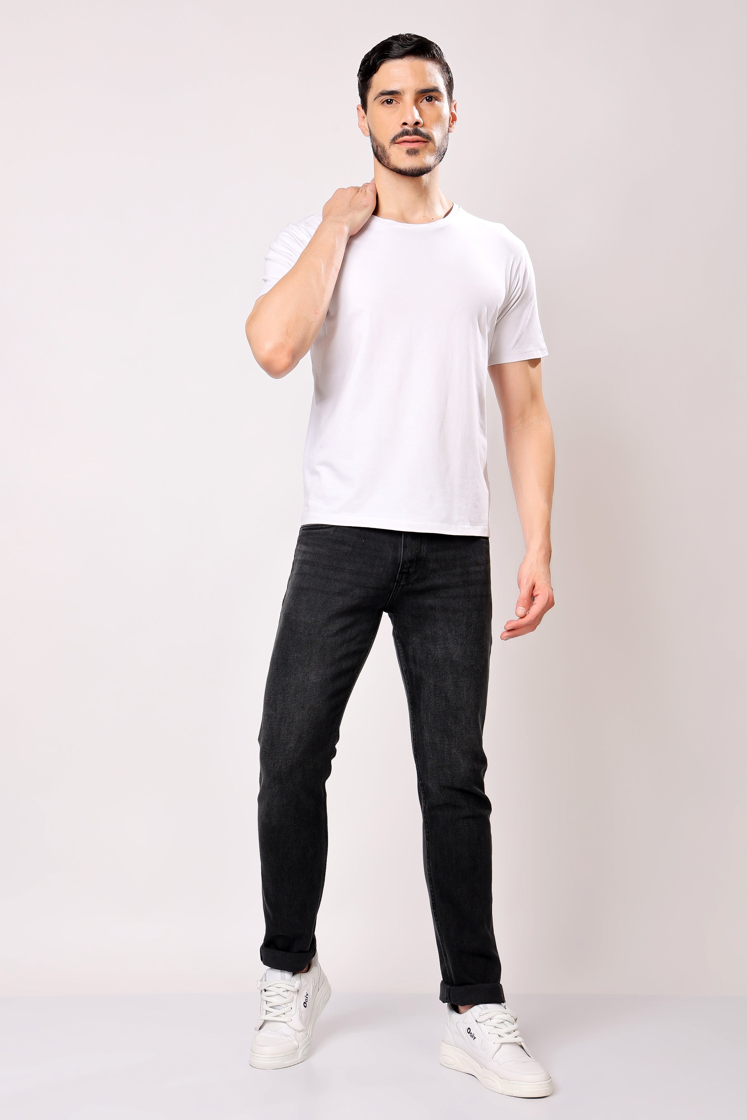 Stylox Slim Fit Casual Denim Jeans for Men - Colors: Grey, Dark Grey & Light Grey |